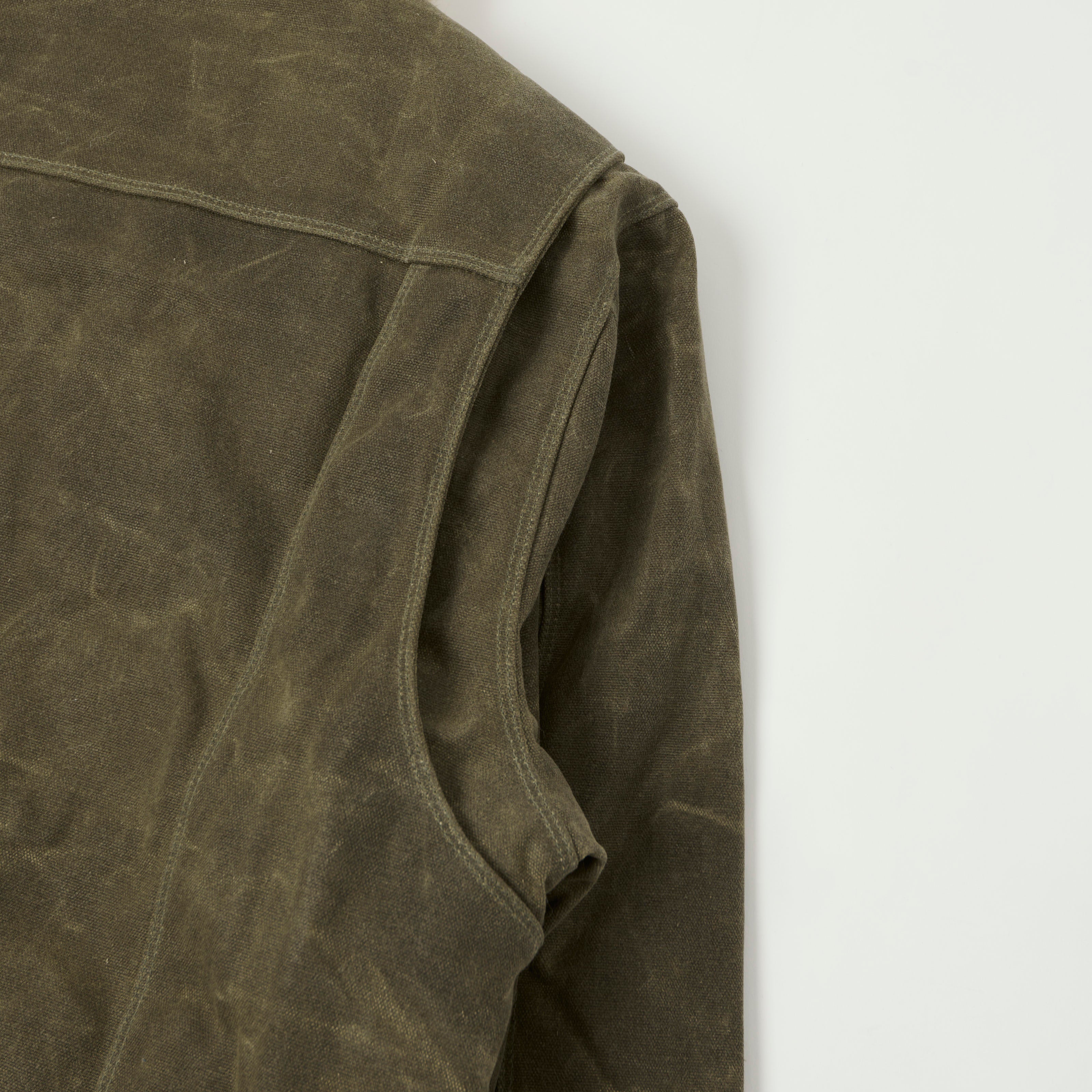 Freenote Cloth Shearling Lined Wax Canvas Jacket - Tobacco