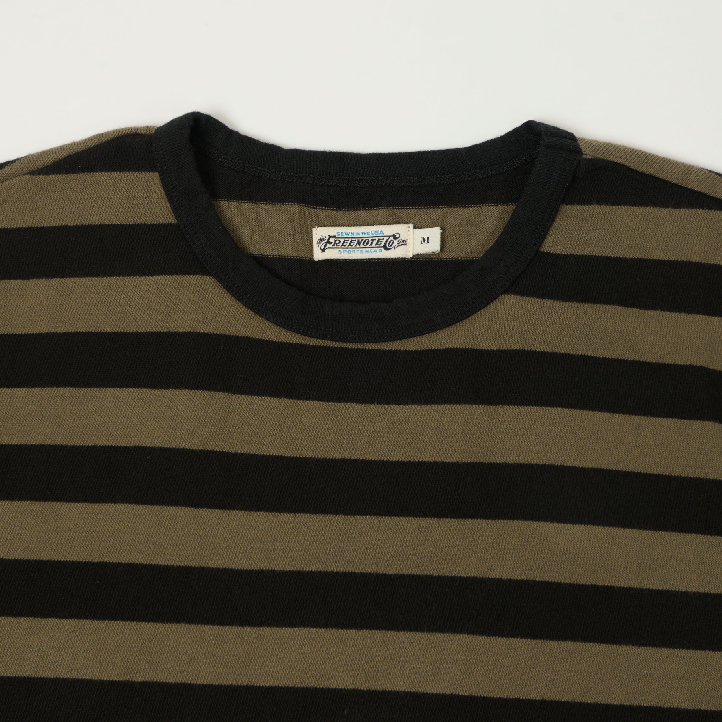 Freenote Cloth 'Shifter' Striped T-Shirt - Cedar/Black