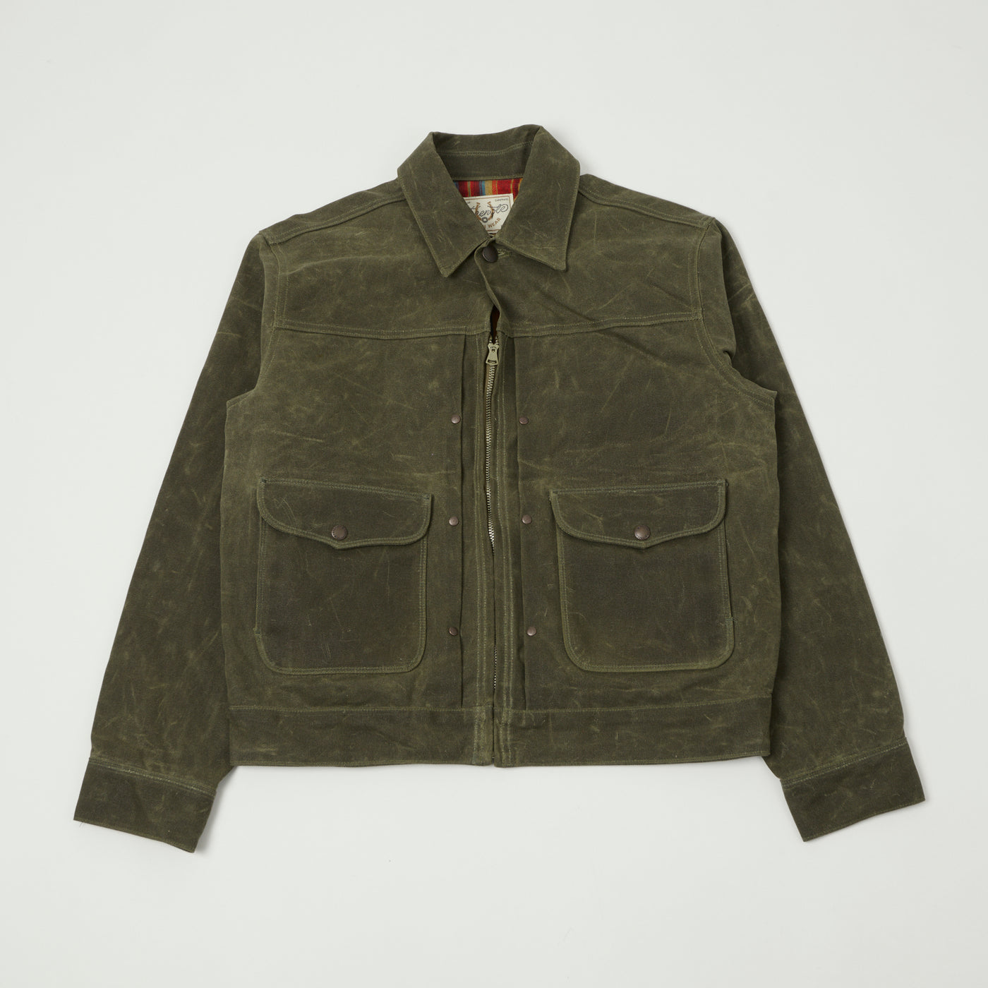 Freenote Cloth Waxed Canvas Ranch Jacket - Olive