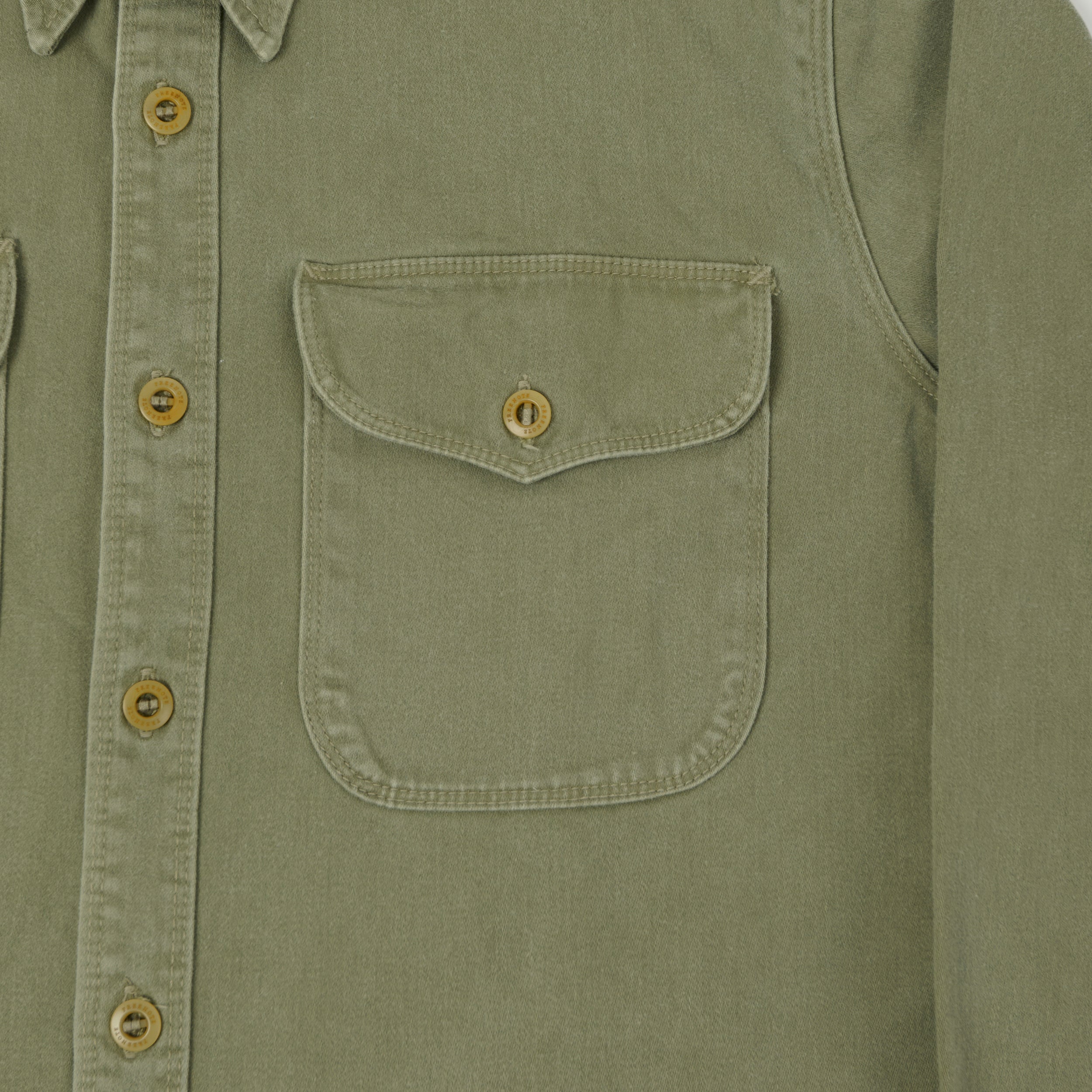 Freenote Cloth Sateen Work Shirt - Green