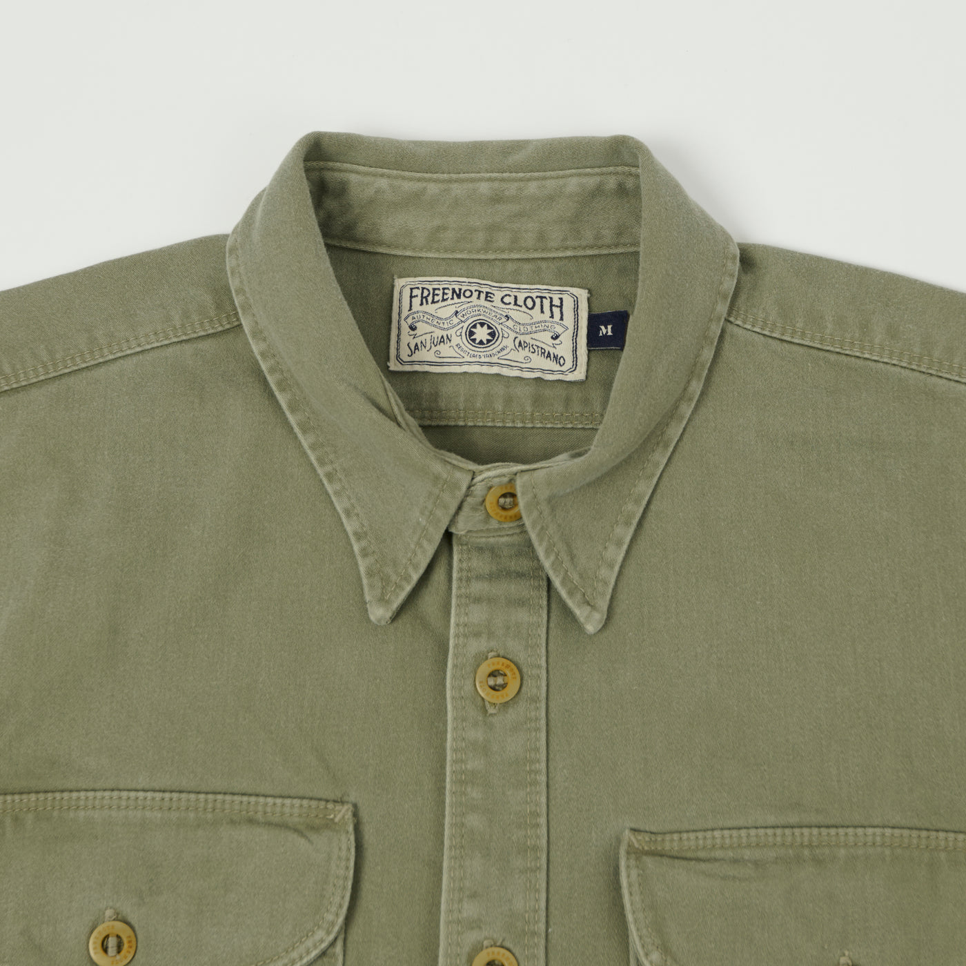 Freenote Cloth Sateen Work Shirt - Green