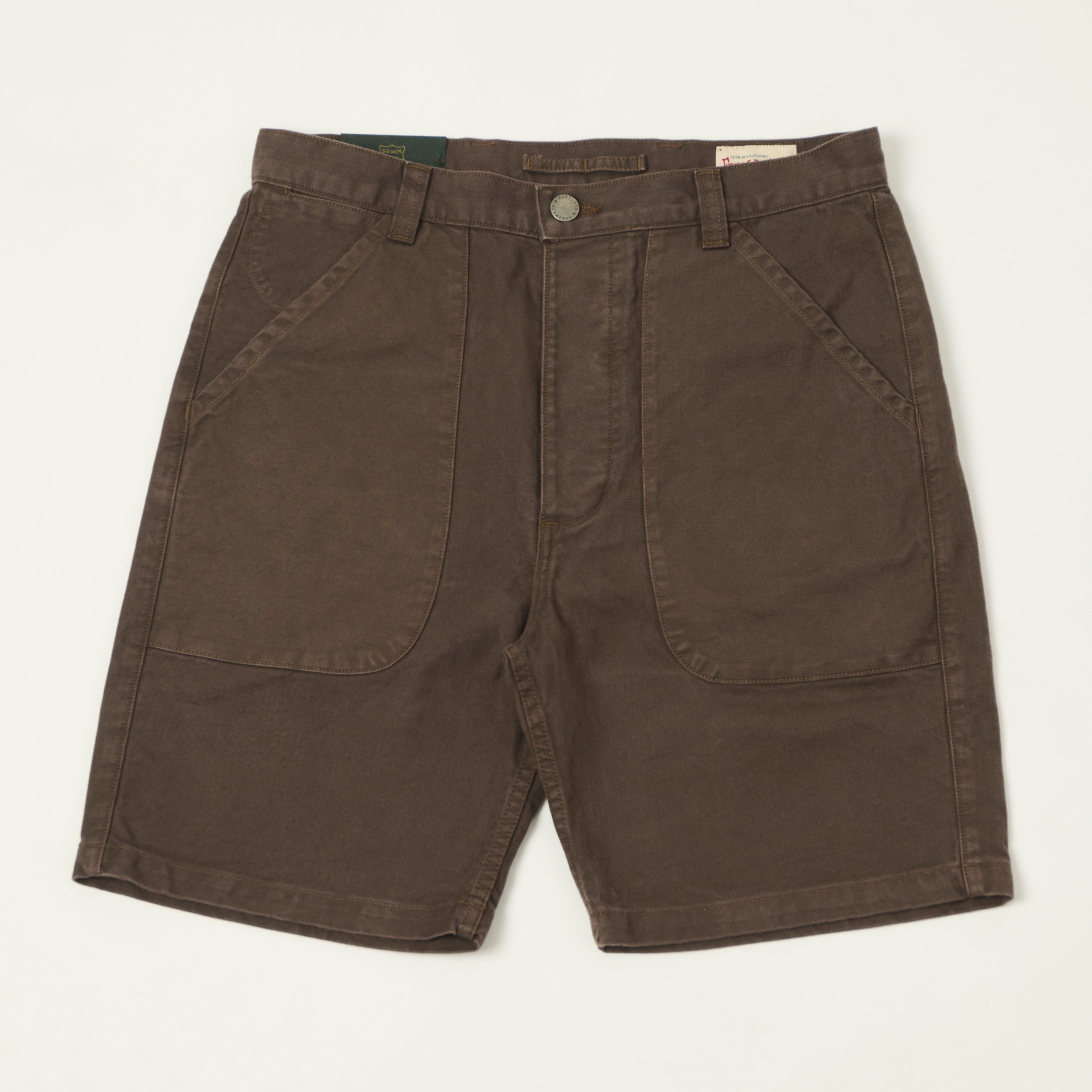 Freenote Cloth 'Vagabond' Fatigue Short - Bark