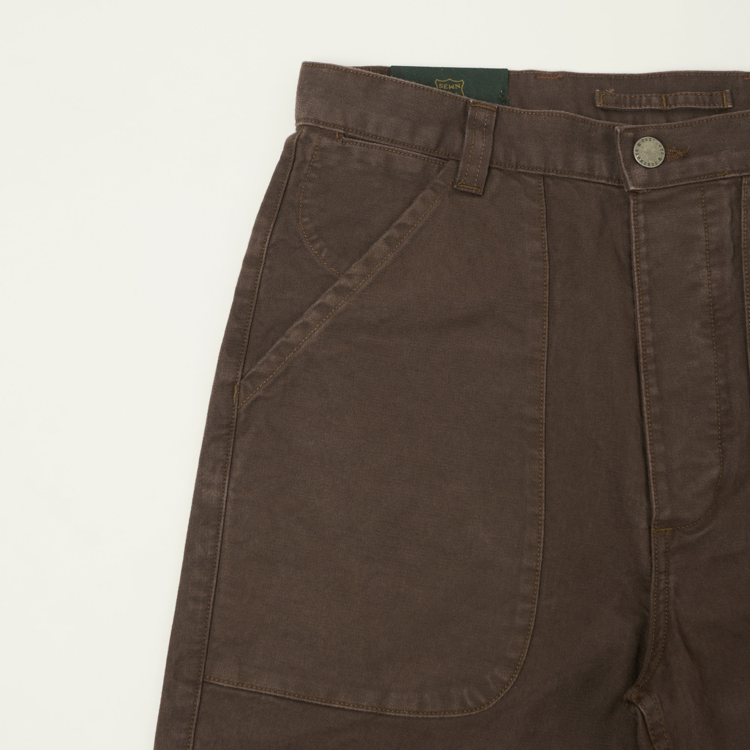 Freenote Cloth 'Vagabond' Fatigue Short - Bark