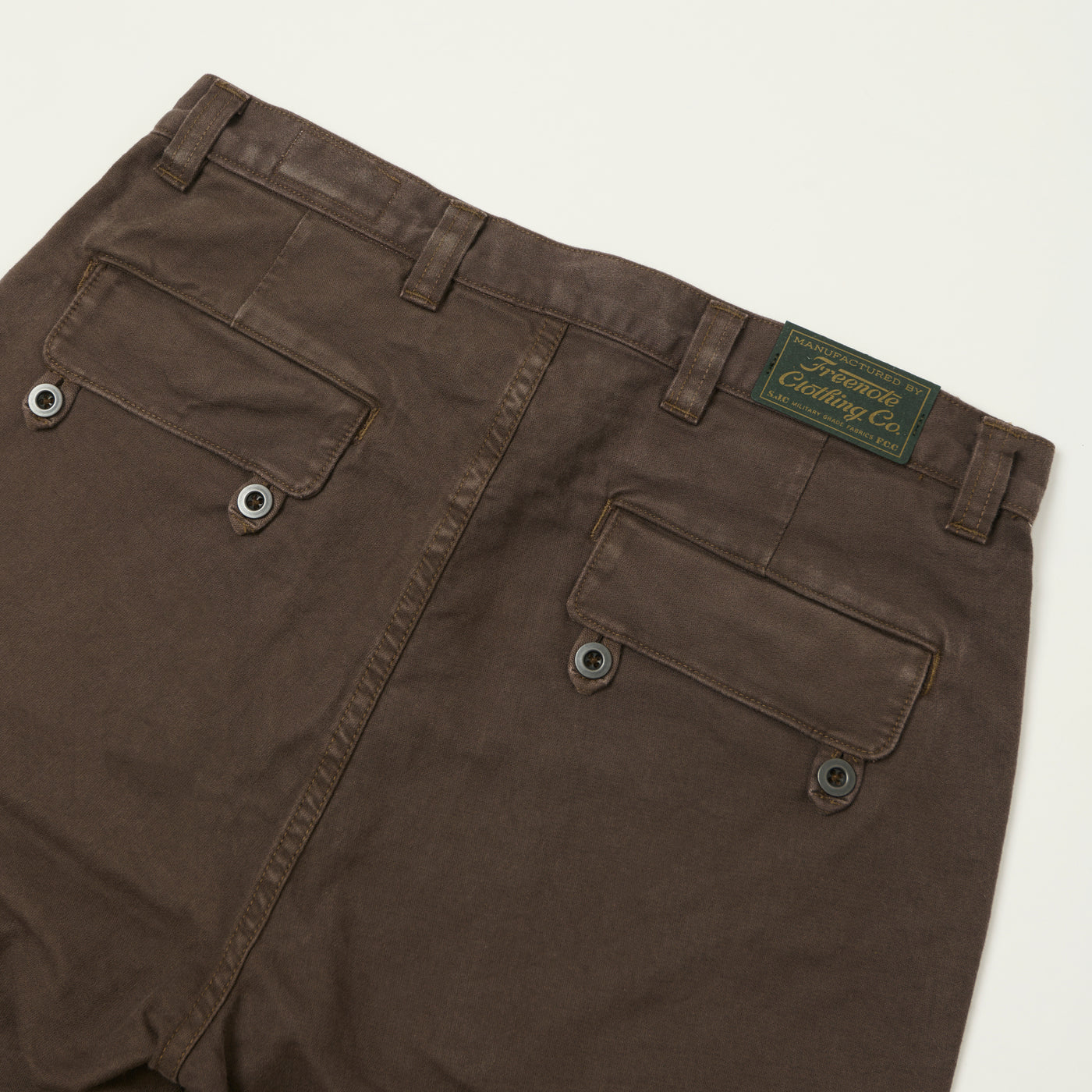 Freenote Cloth 'Vagabond' Fatigue Short - Bark