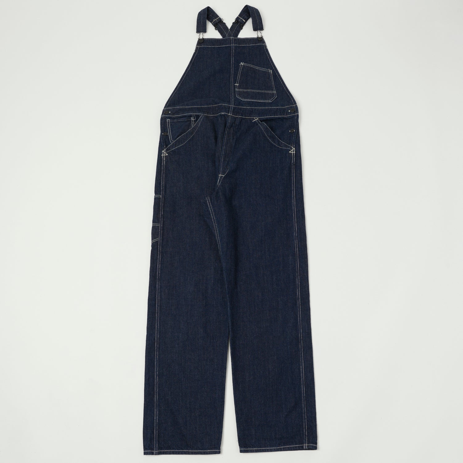 Freewheelers & Co Union Special Overalls 'Silver Hammer' Bib Denim Overall - Rinsed