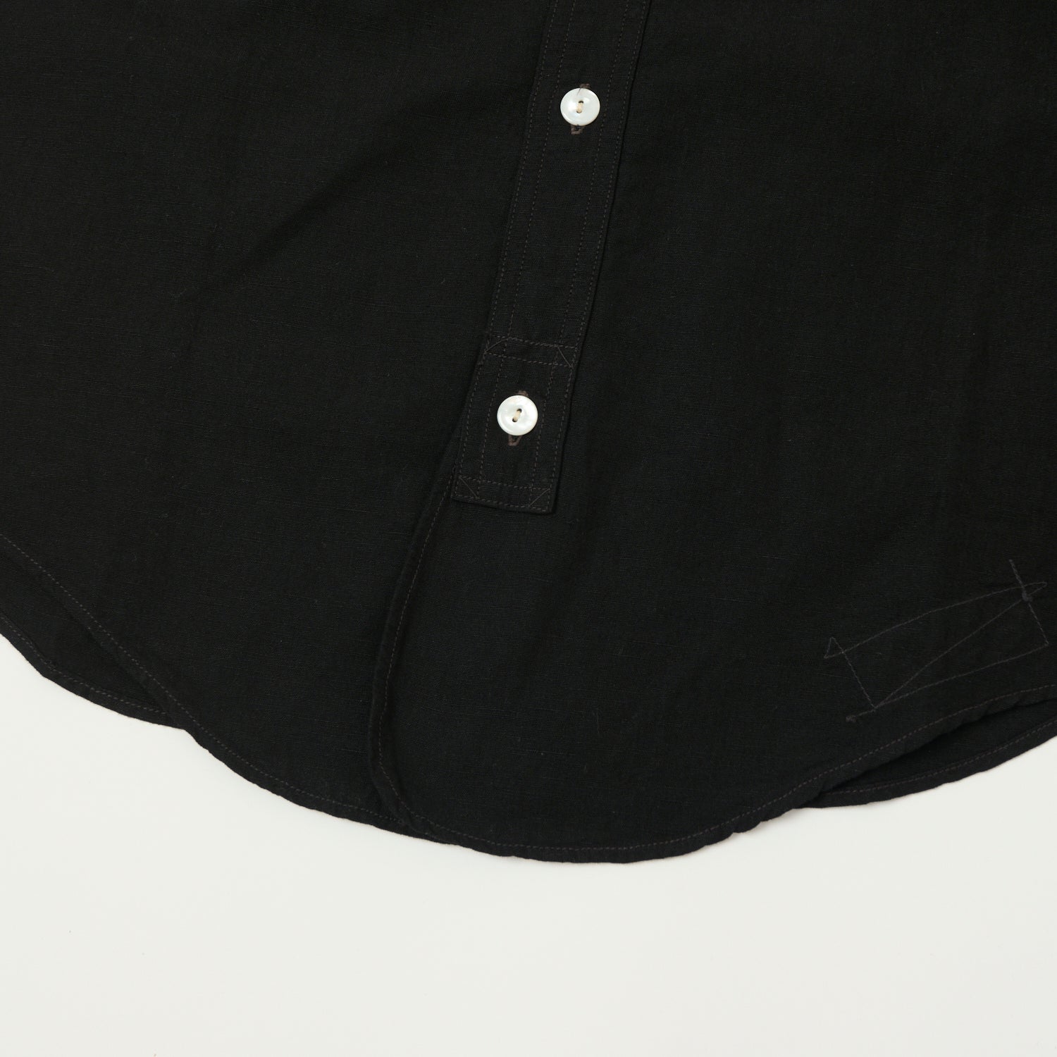 Freewheelers & Co Union Special Overalls 'Big Bertha' S/S Chambray Work Shirt - Black