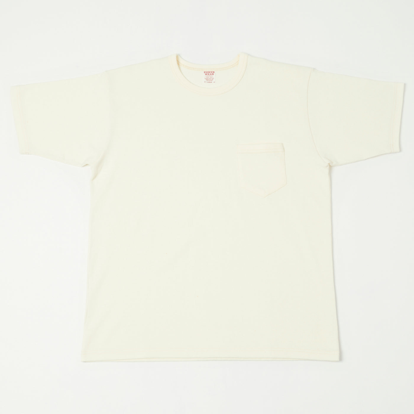 Freewheelers & Co Power Wear Short Sleeve Pocket Tee - Off White