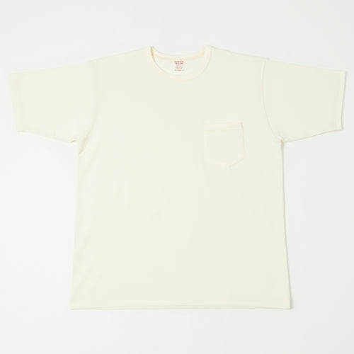 Freewheelers & Co Power Wear Short Sleeve Pocket Tee - Off White