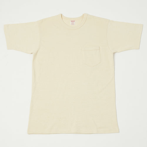 Freewheelers & Co Power Wear Short Sleeve Pocket Tee - Straw Cream