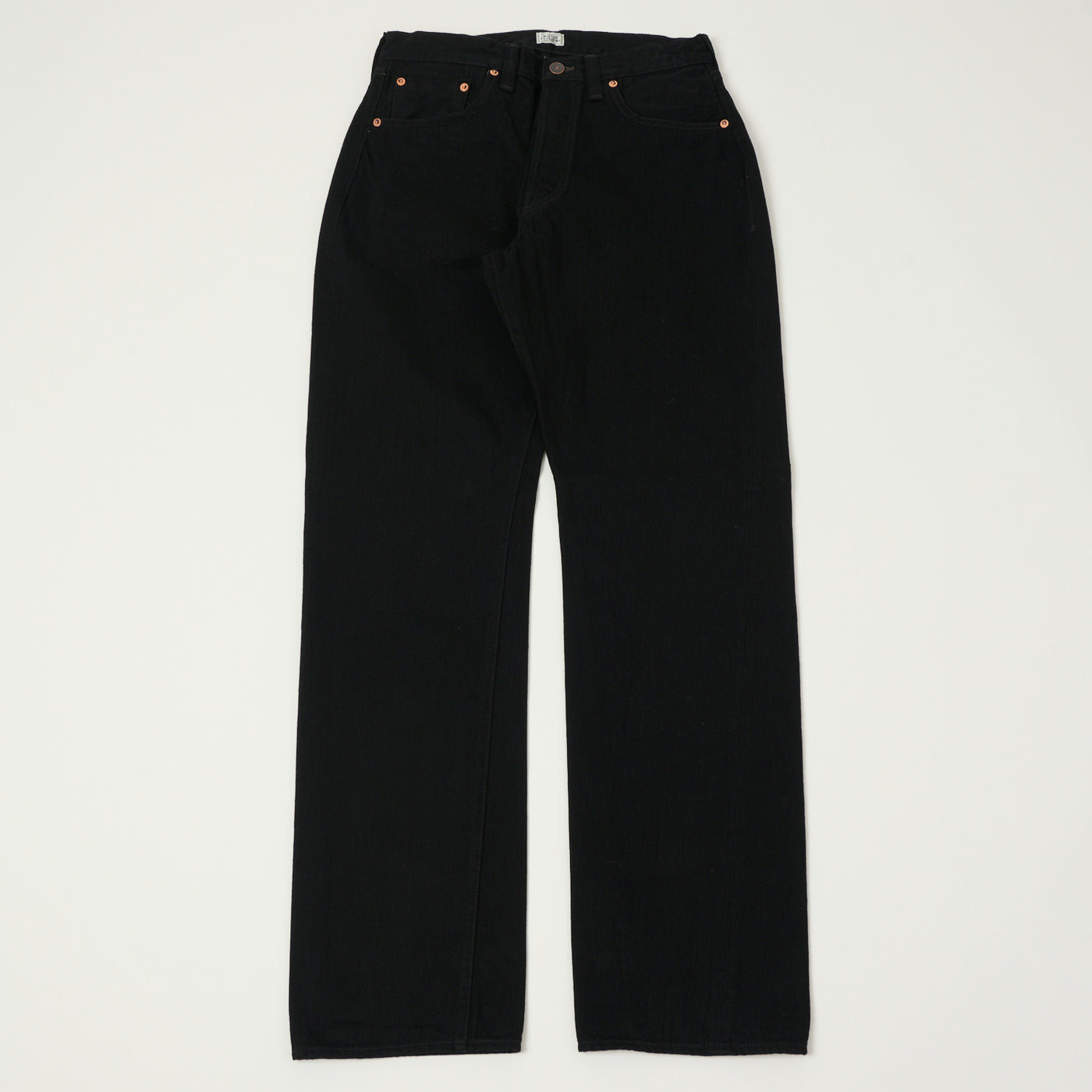 Freewheelers & Co The Vanishing West 601RB Regular Straight Jean - Black One Wash