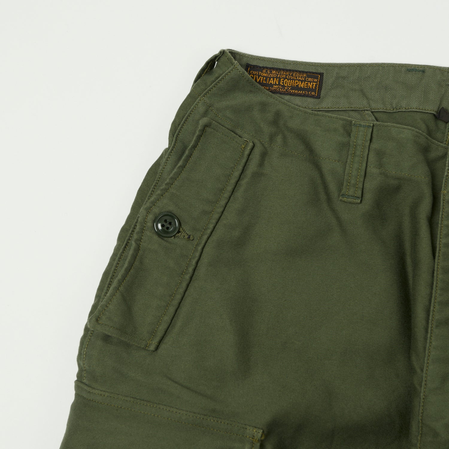 Freewheelers & Co Union Special Overalls 'Ground Crew' Trousers - Olive