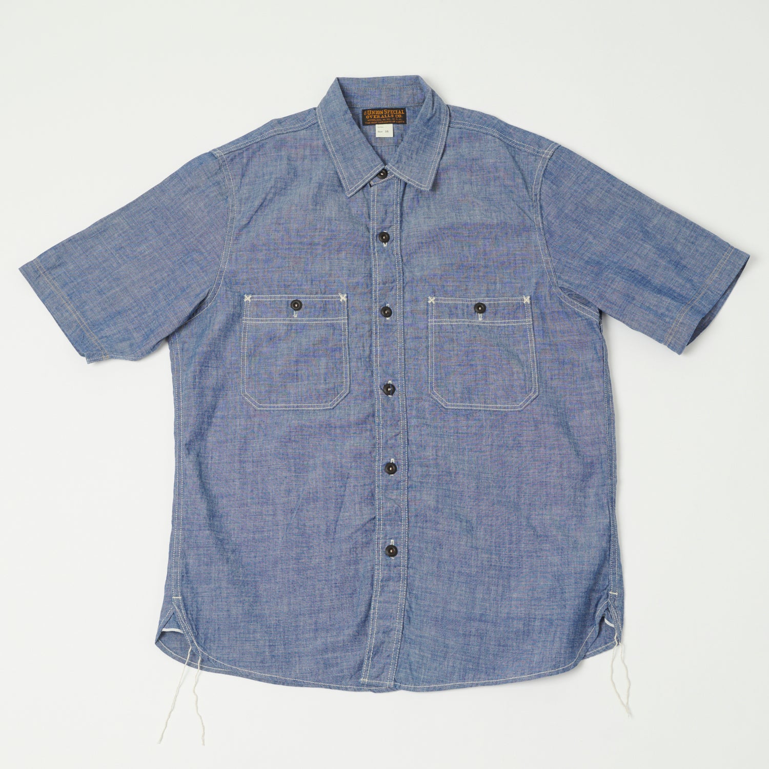Freewheelers & Co Union Special Overalls 'Head Man' Cut Sleeve Shirt - Vintage Indigo