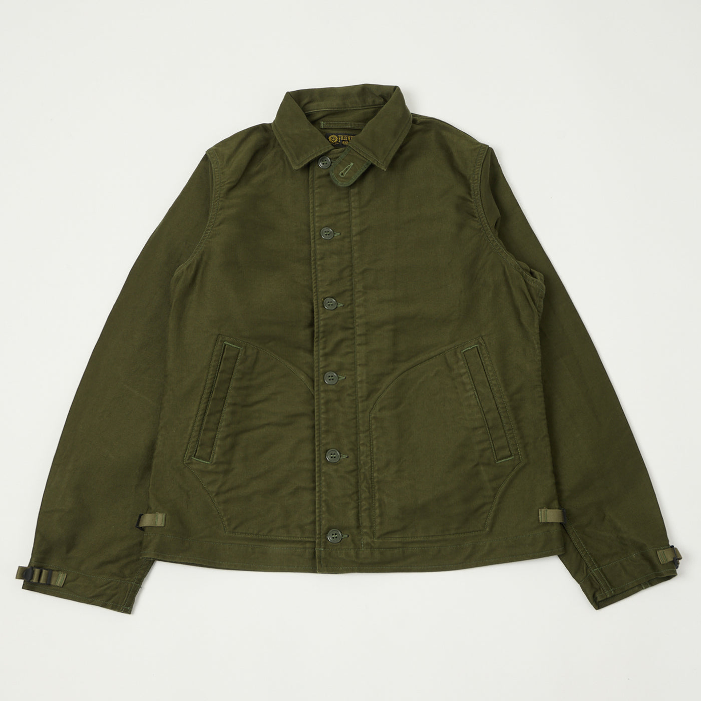 Freewheelers & Co Deck Worker Jacket - Dark Khaki Green