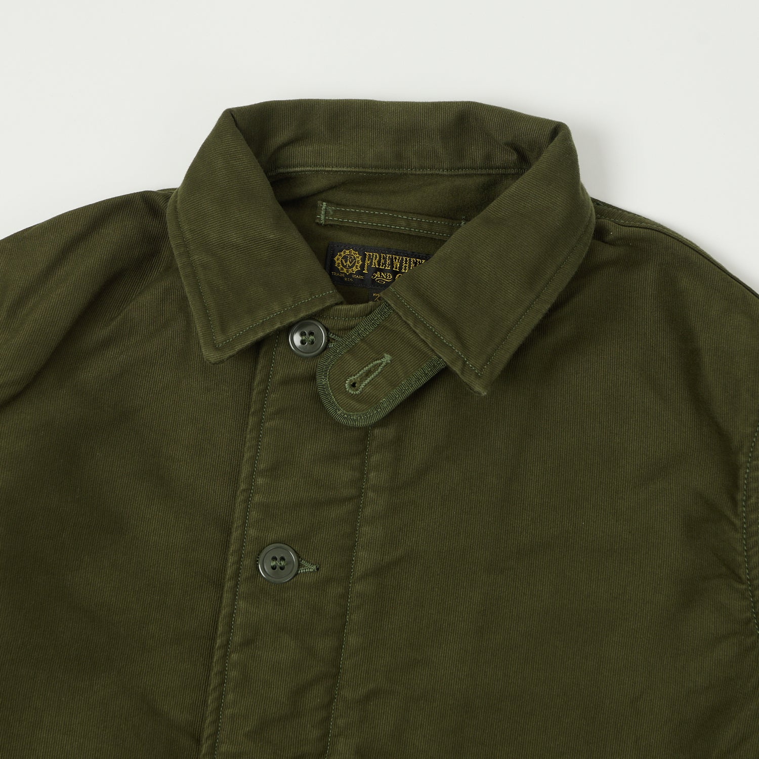 Freewheelers & Co Deck Worker Jacket - Dark Khaki Green