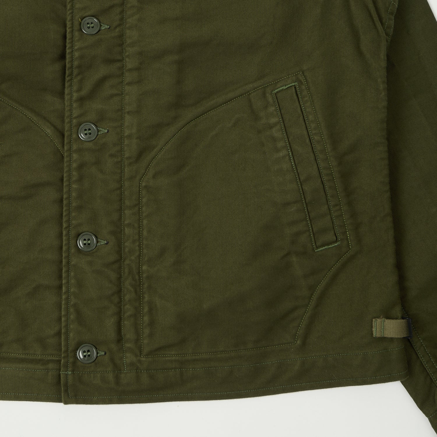 Freewheelers & Co Deck Worker Jacket - Dark Khaki Green
