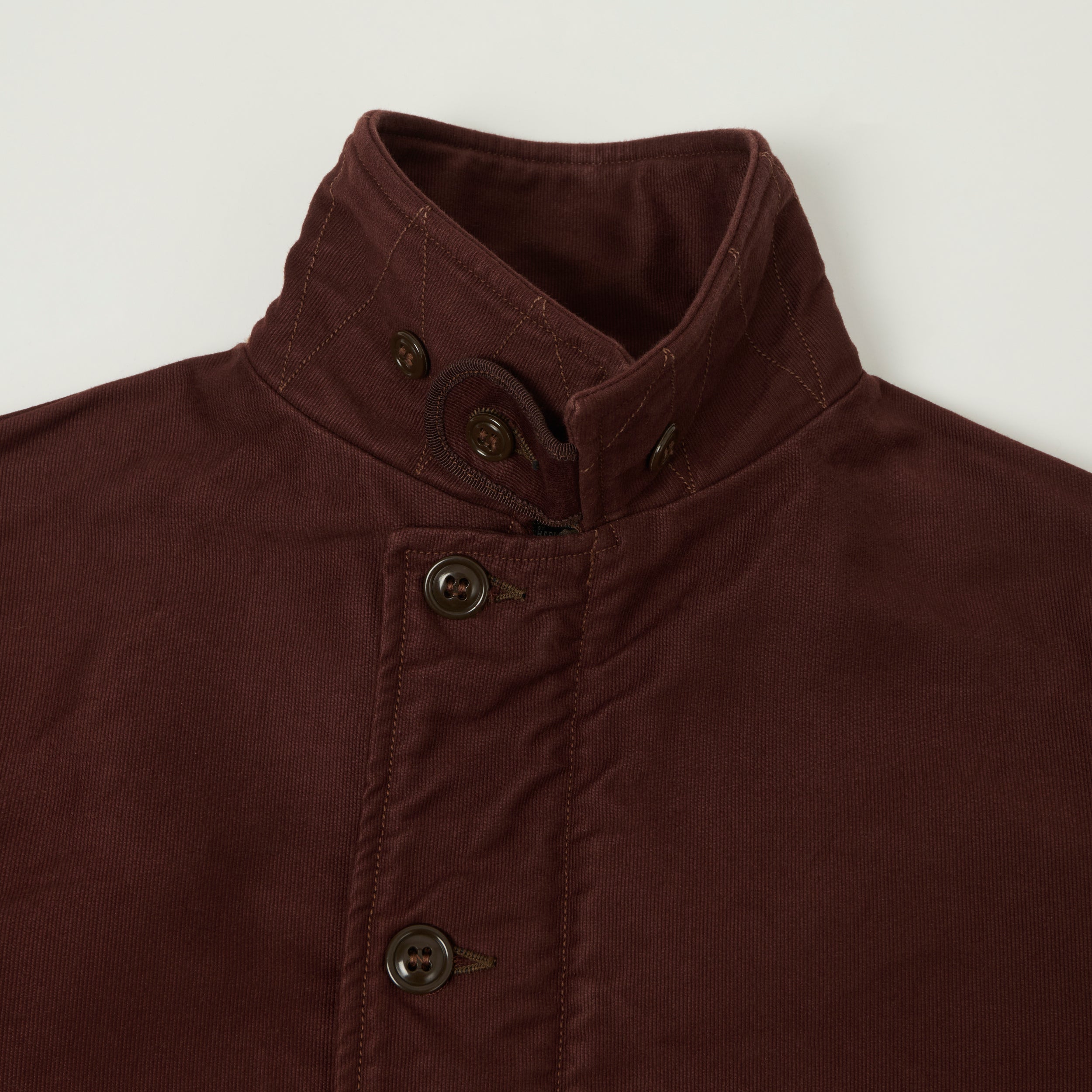 Freewheelers & Co Deck Worker Jacket - Dark Red Brown