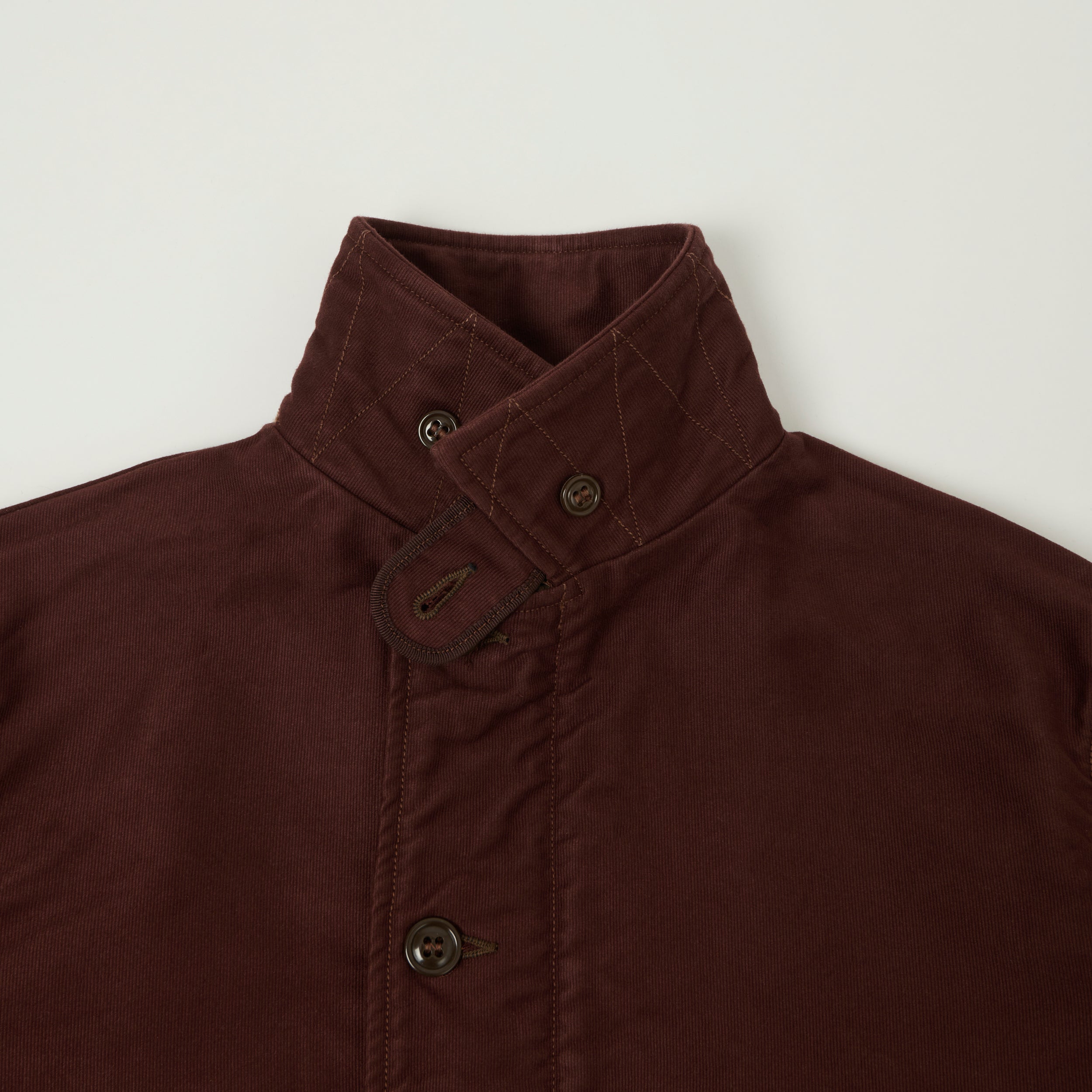 Freewheelers & Co Deck Worker Jacket - Dark Red Brown