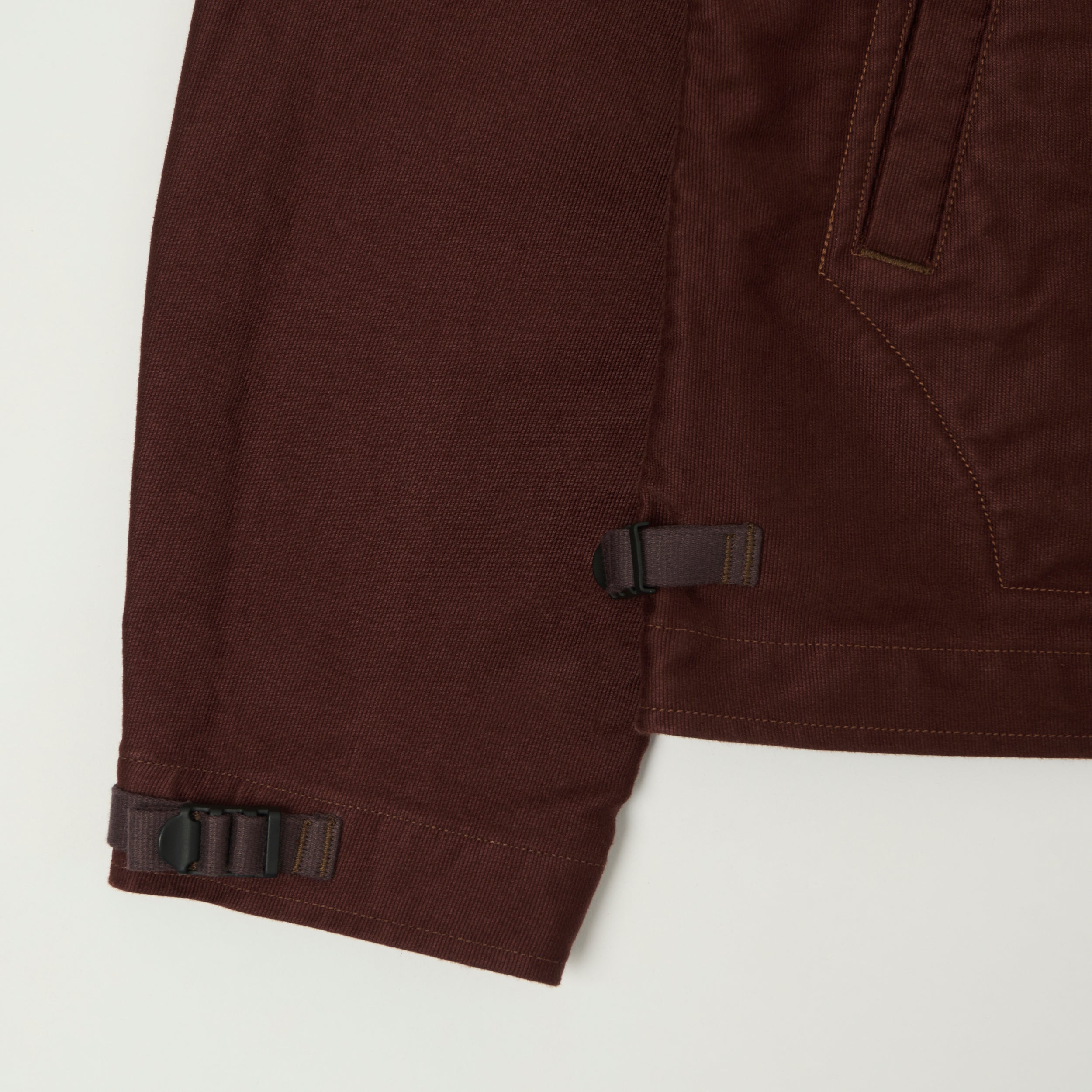Freewheelers & Co Deck Worker Jacket - Dark Red Brown