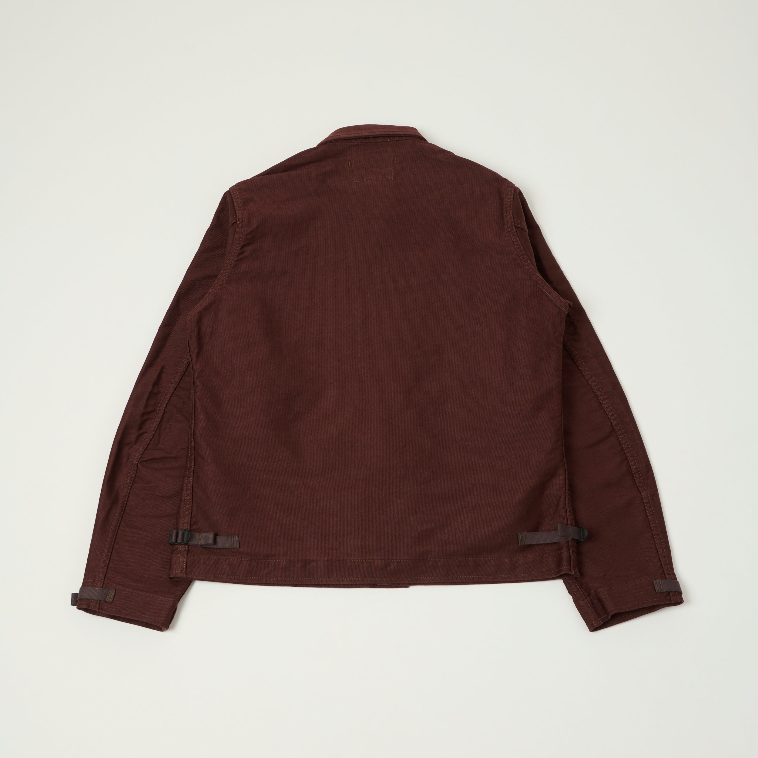 Freewheelers & Co Deck Worker Jacket - Dark Red Brown