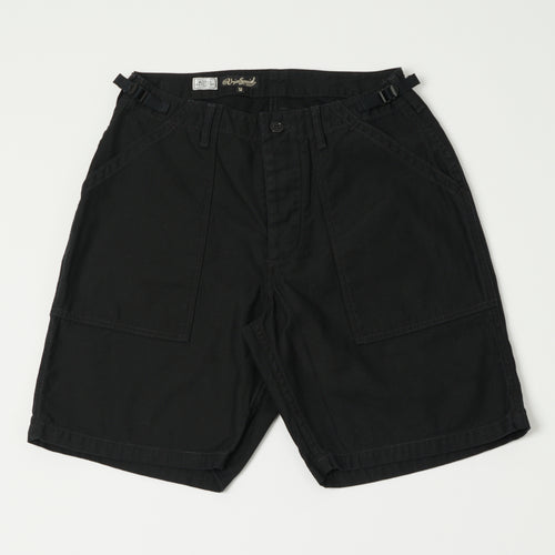 Freewheelers & Co Motor Psyclone 'Garage Crew' Work Short - Black