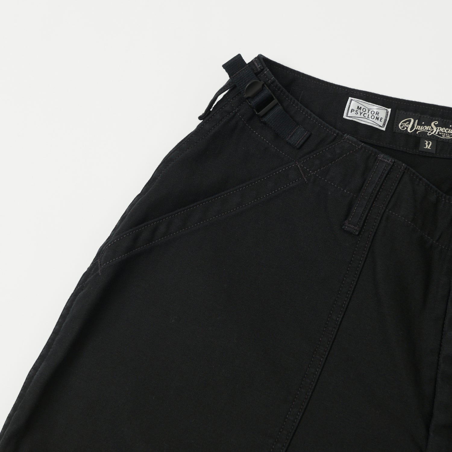 Freewheelers & Co Motor Psyclone 'Garage Crew' Work Short - Black