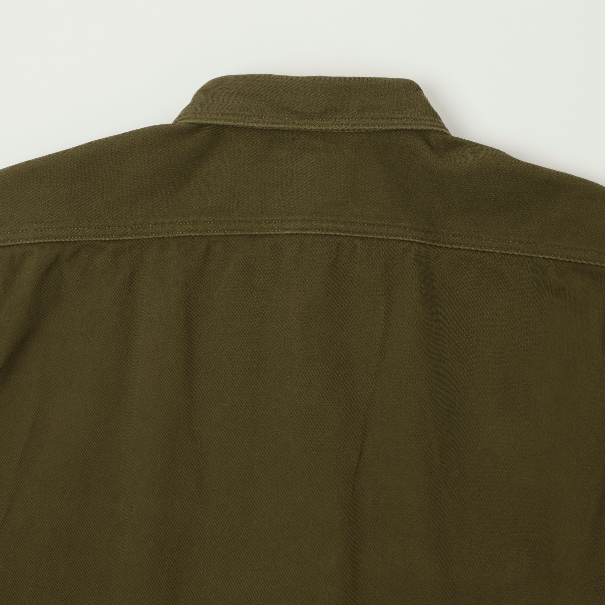 Freewheelers & Co Union Special Overalls 'Gemsa' Work Shirt - Khaki Olive