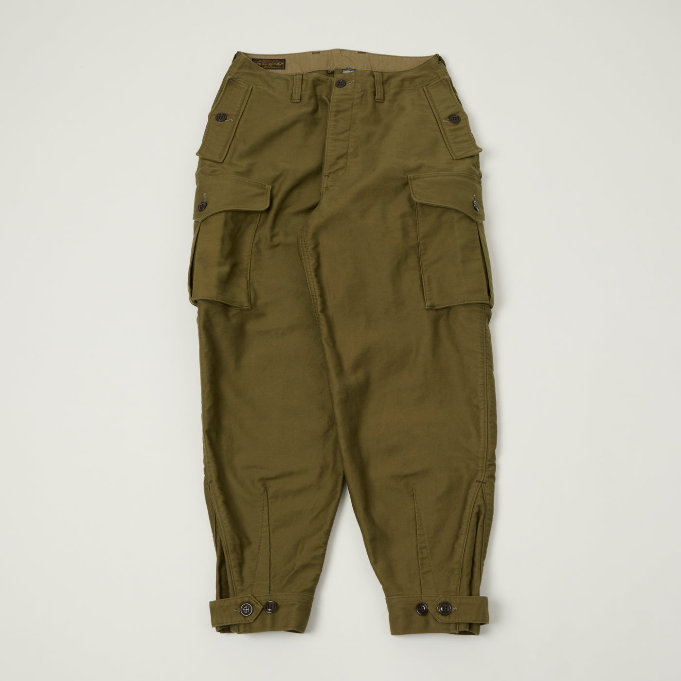 Freewheelers & Co Union Special Overalls 'Ground Crew' Trousers - Khaki Beige