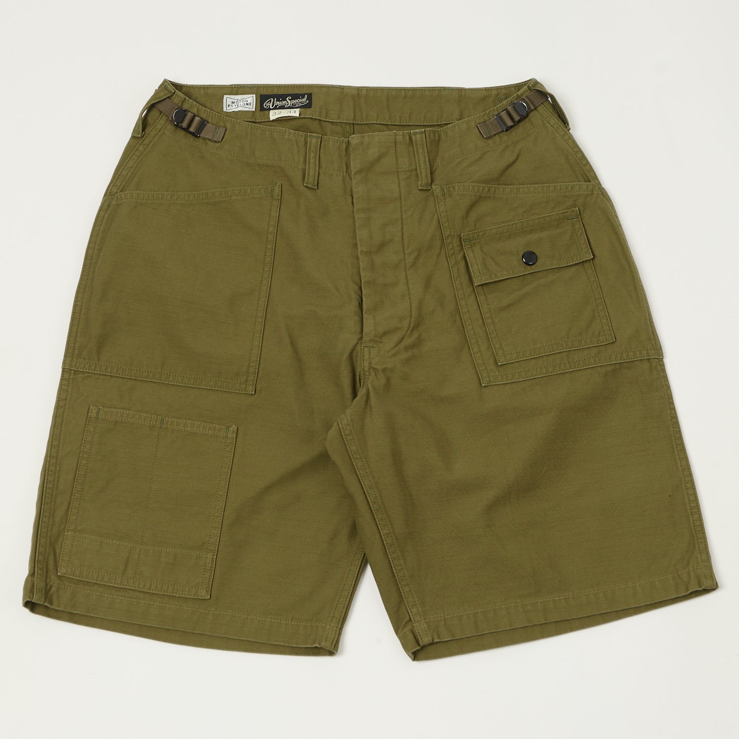 Freewheelers & Co Motor Psyclone 'Grunts' Shorts - Olive