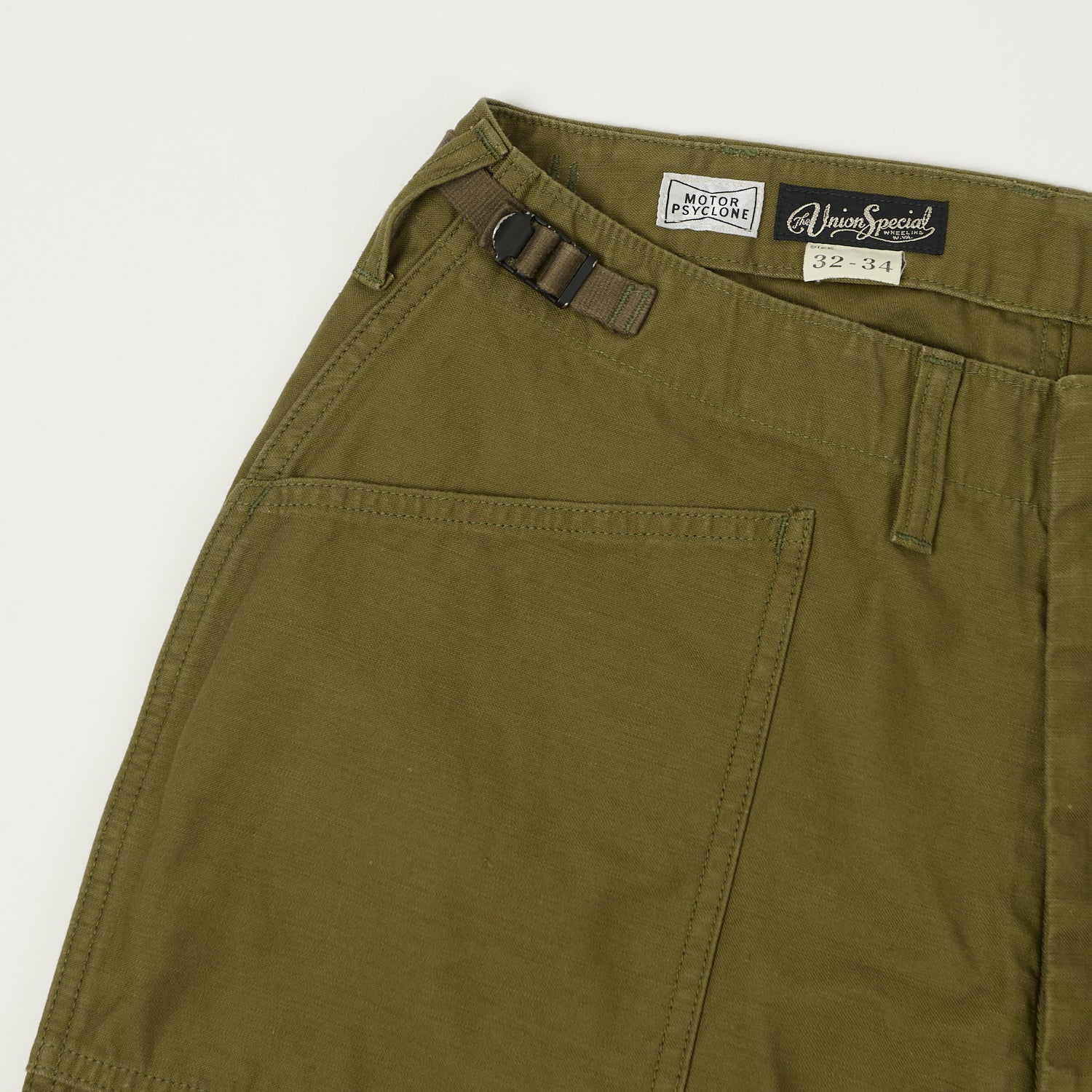 Freewheelers & Co Motor Psyclone 'Grunts' Shorts - Olive