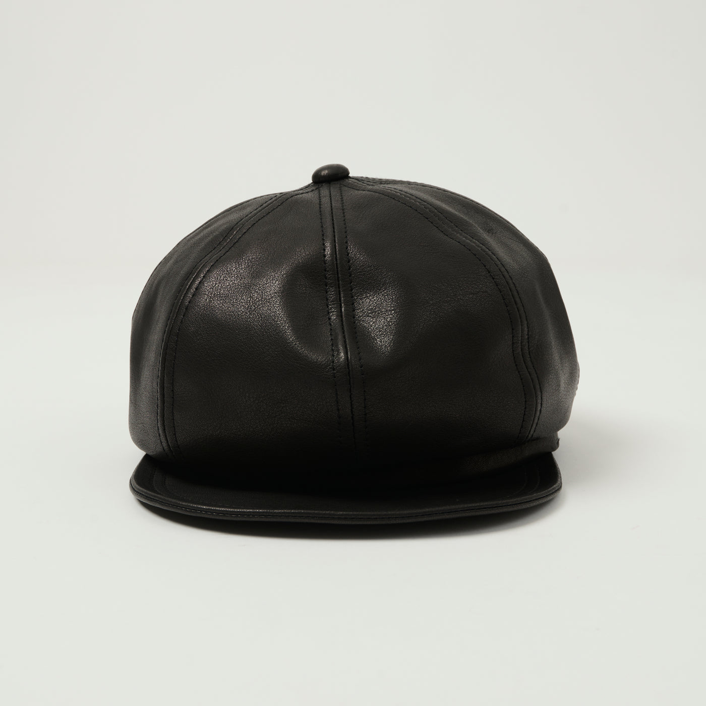 Freewheelers & Co Union Special Overalls Leather 'Jam Buster' Hat - Black