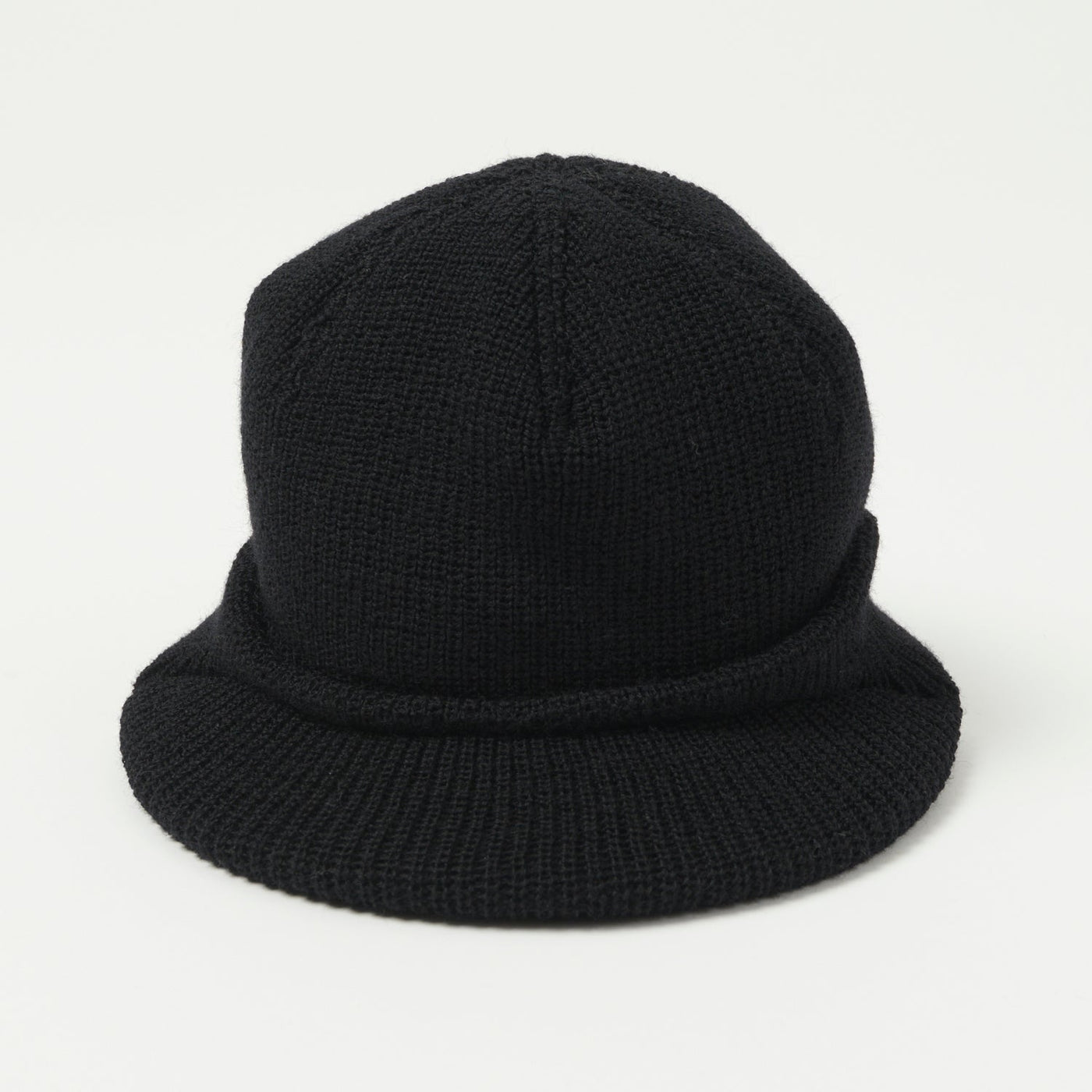 Freewheelers & Co M-1941 Wool Knit Jeep Cap - Black