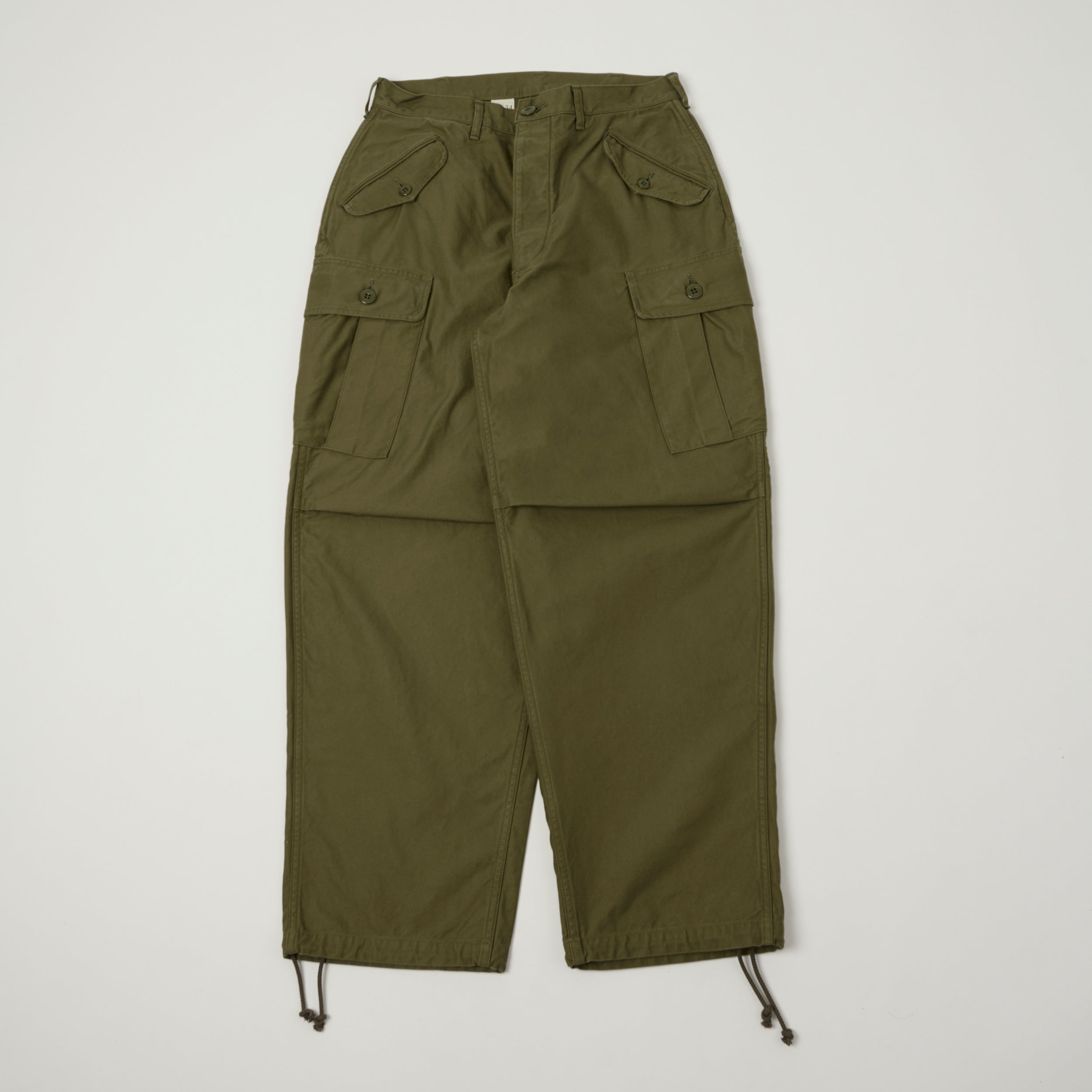 Freewheelers & Co Union Special Overalls 'Jungle Fatigues' Tropical Trousers - Khaki