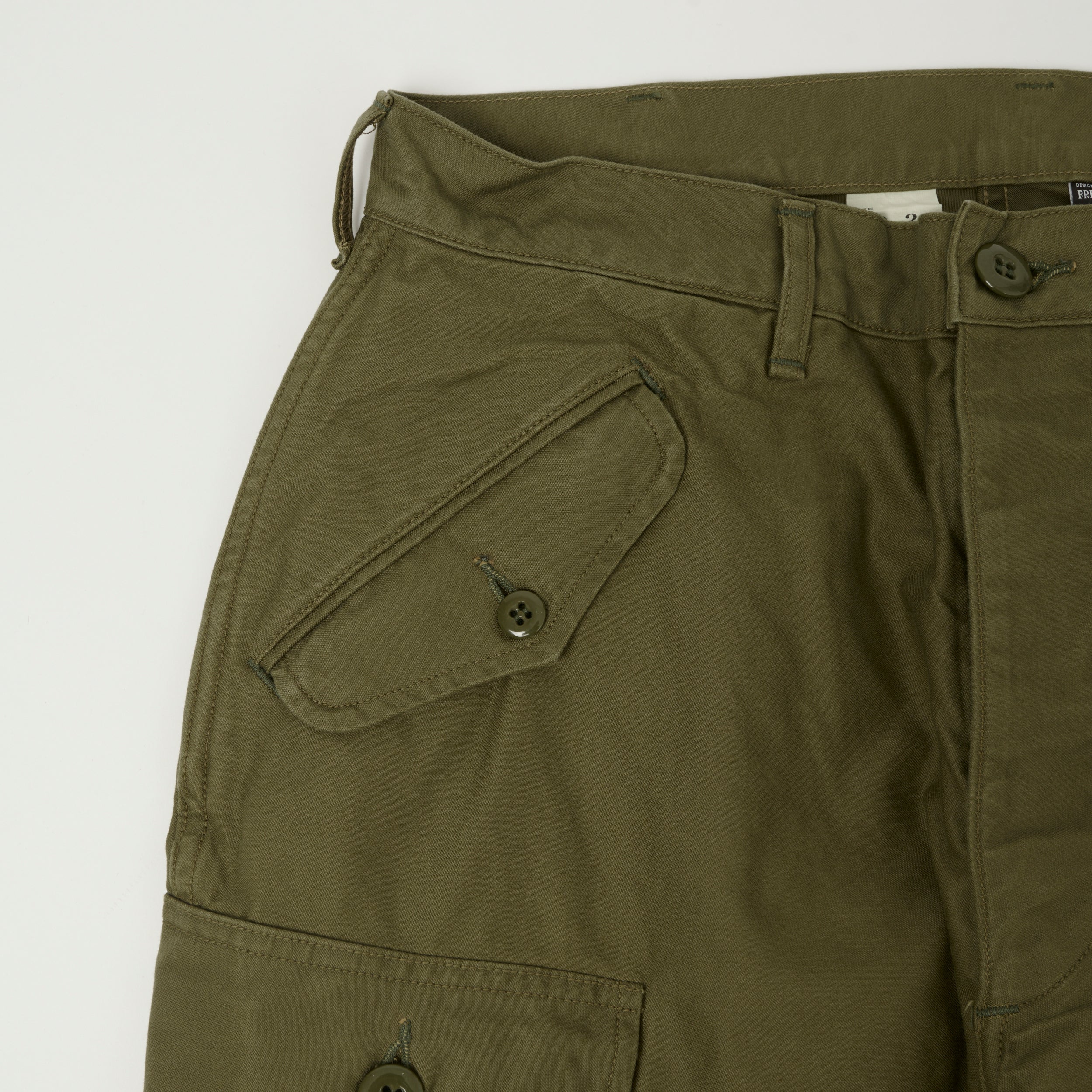 Freewheelers & Co Union Special Overalls 'Jungle Fatigues' Tropical Trousers - Khaki