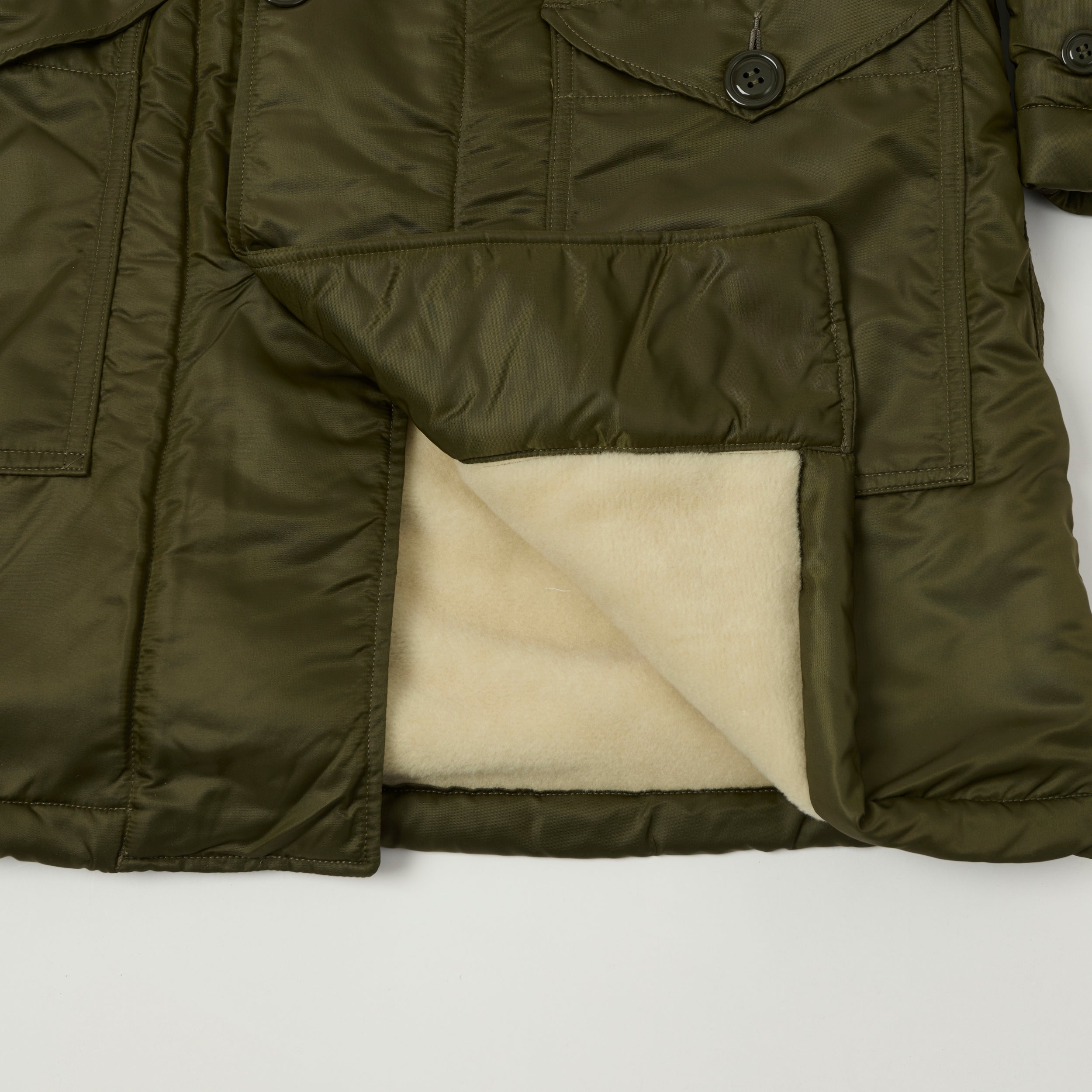 Freewheelers & Co Union Special Overalls 'M-1949' Air Crew Coat - Khaki Olive