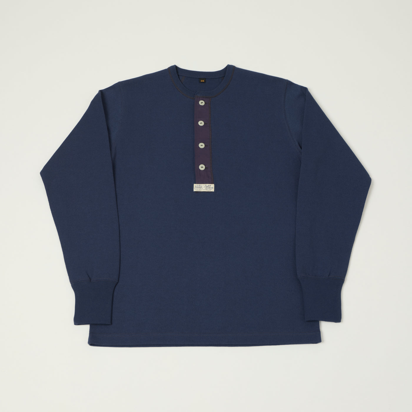 Freewheelers & Co Power Wear Long Sleeve Henley - Dry Navy