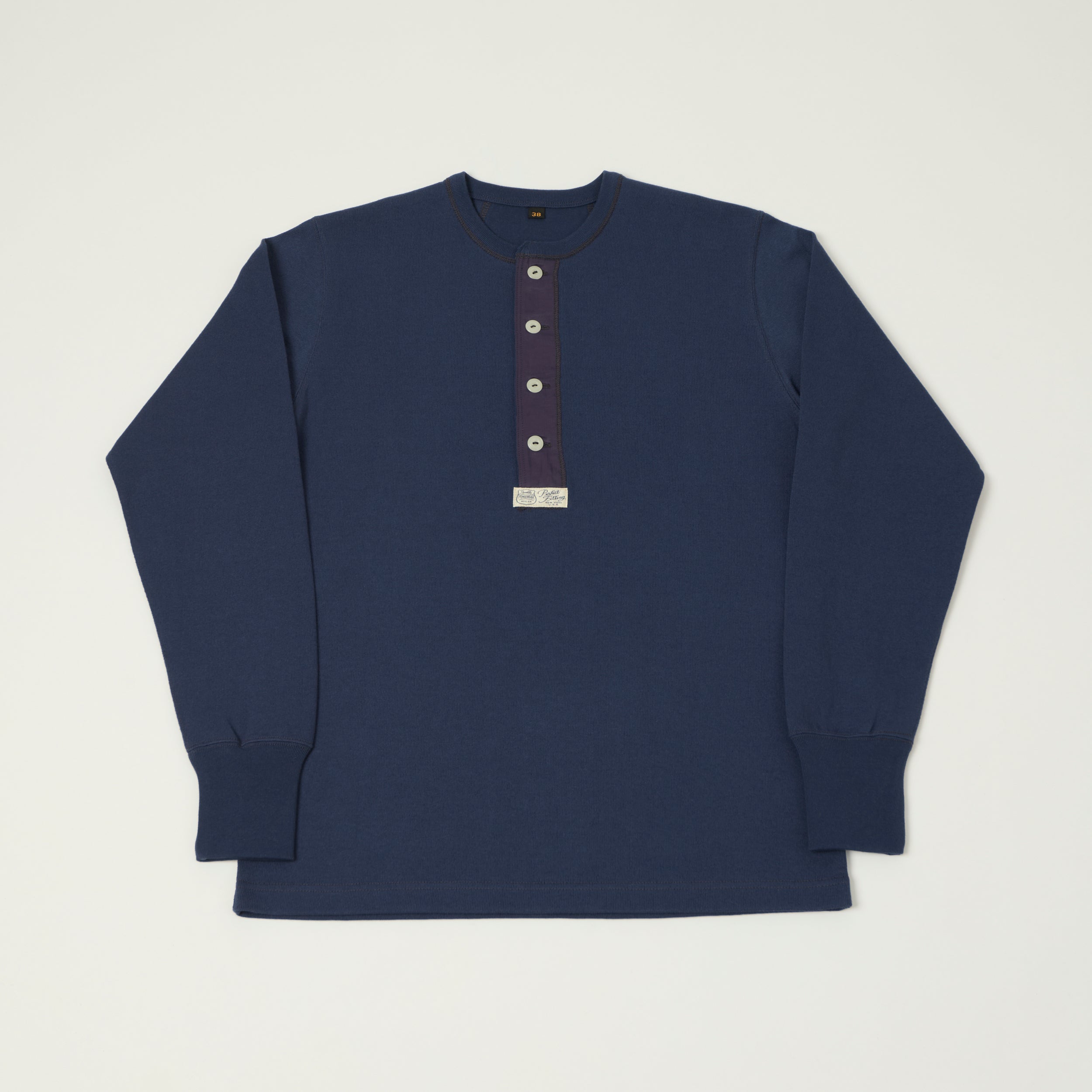 Freewheelers & Co Power Wear Long Sleeve Henley - Dry Navy