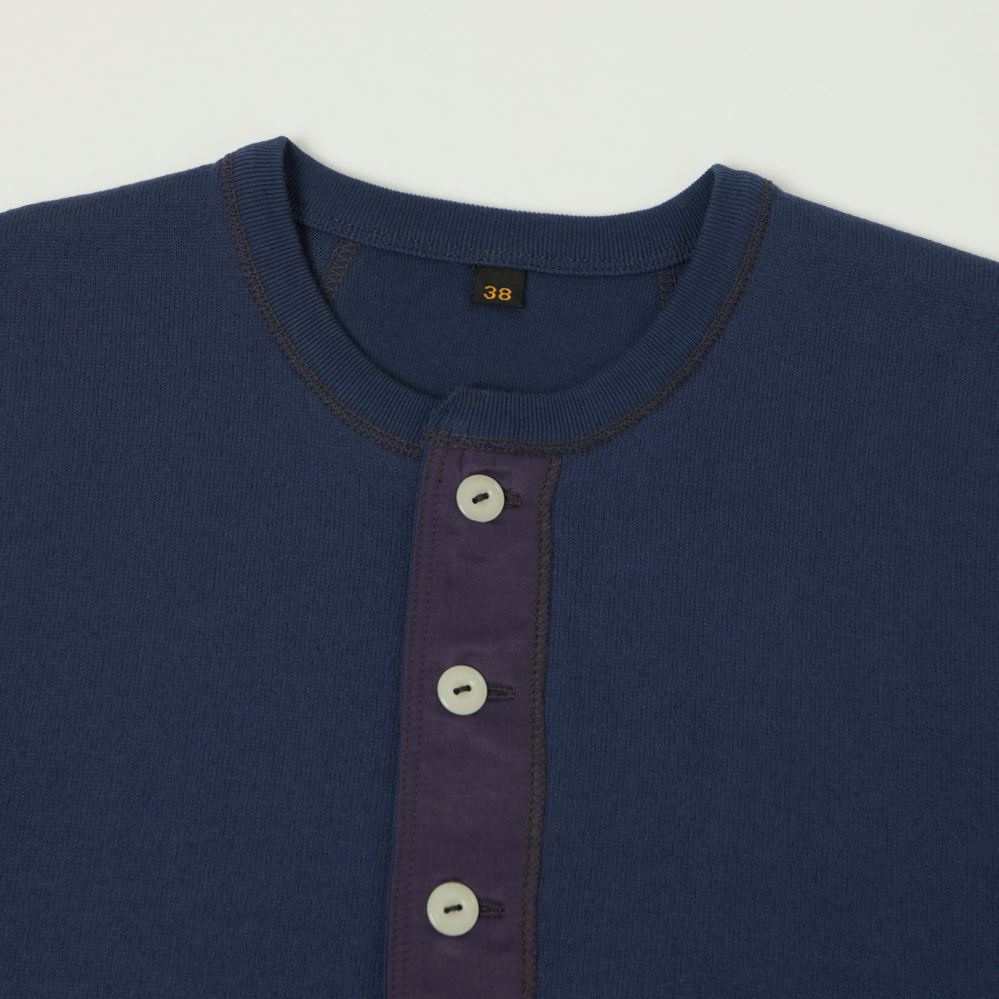 Freewheelers & Co Power Wear Long Sleeve Henley - Dry Navy