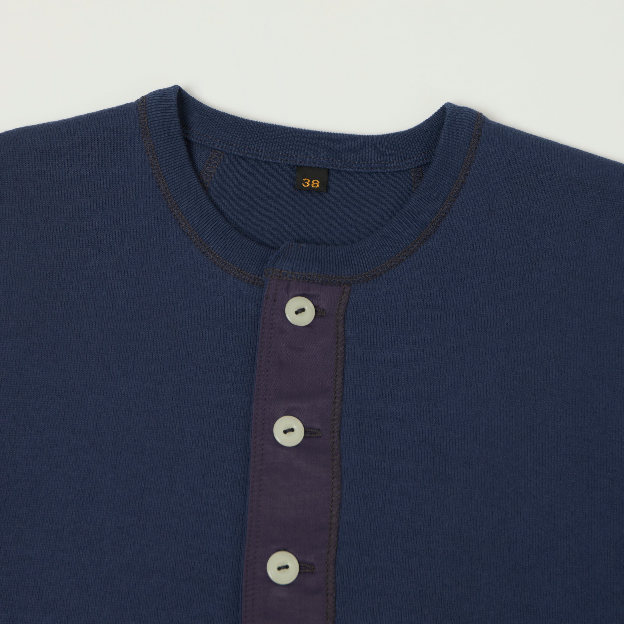 Freewheelers & Co Power Wear Long Sleeve Henley - Dry Navy