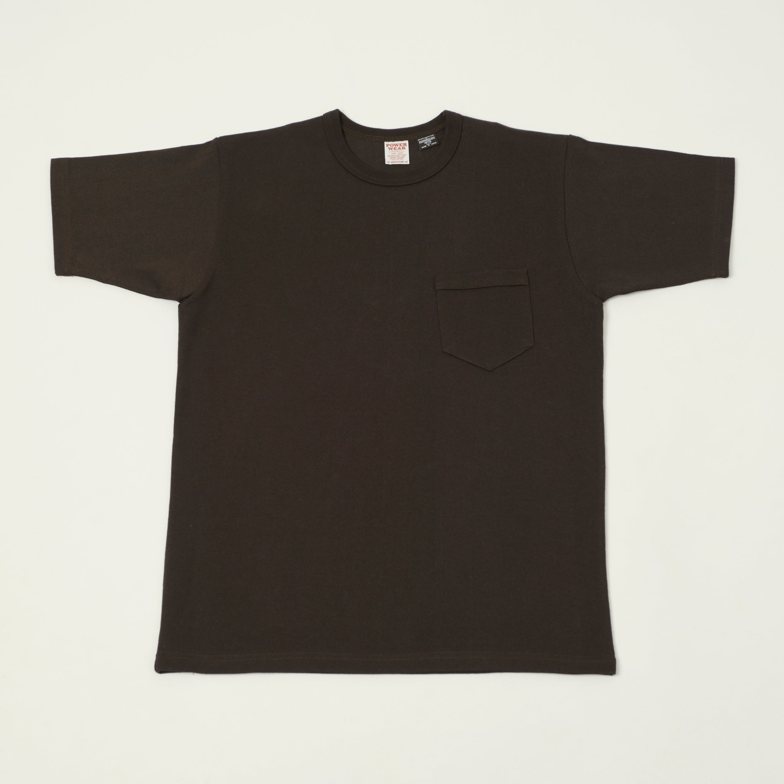 Freewheelers & Co Power Wear Short Sleeve Pocket T-Shirt - Jet Black