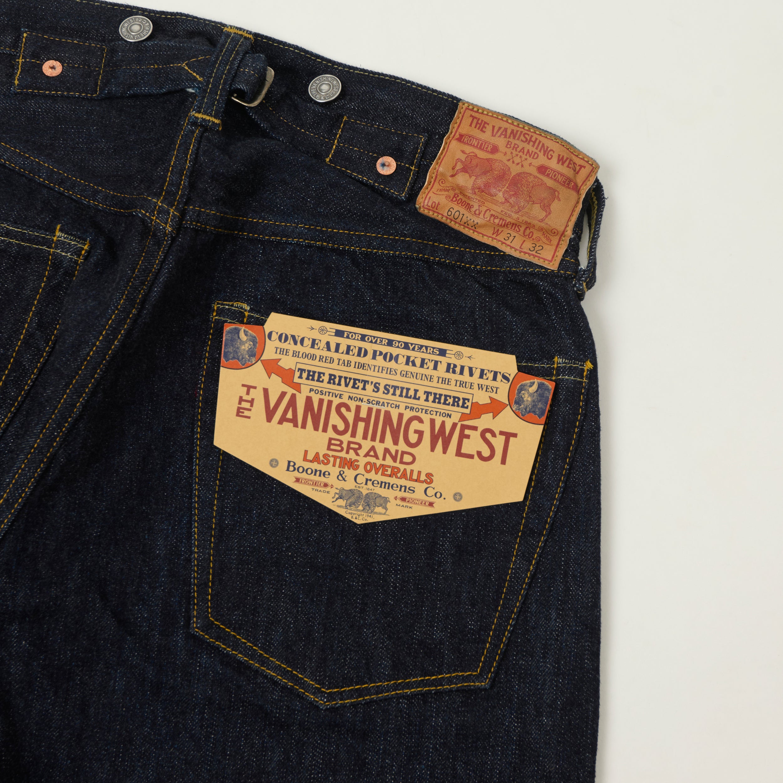 Freewheelers & Co The Vanishing West 601XX '1941 Model' 14oz Loose Straight Jean - One Wash