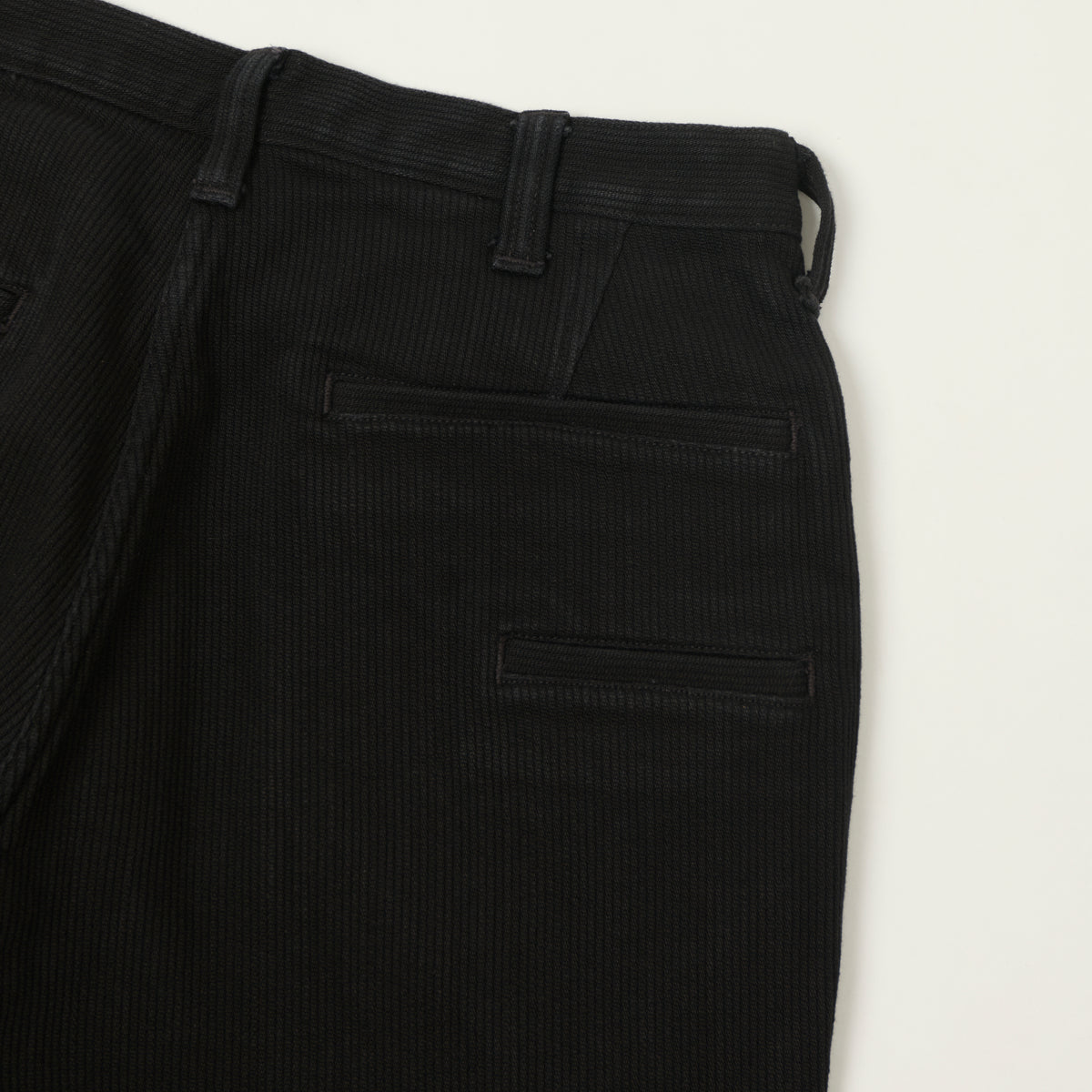Freewheelers & Co Motor Psyclone 'Black Rogue' Bedford Cord Trousers - Rude Black