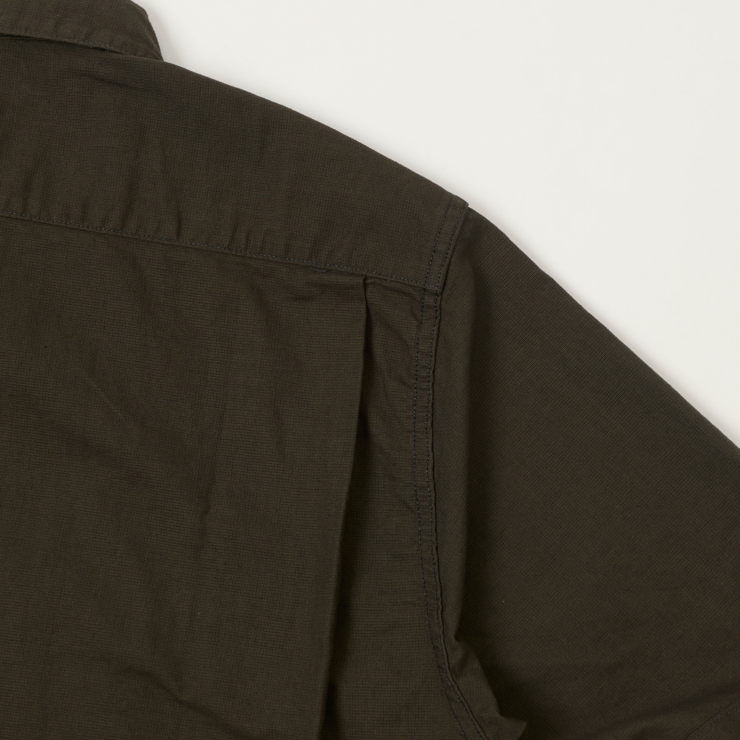 Freewheelers & Co Motor Psyclone 'Corky' Short Sleeve Shirt - Waste Oil Black