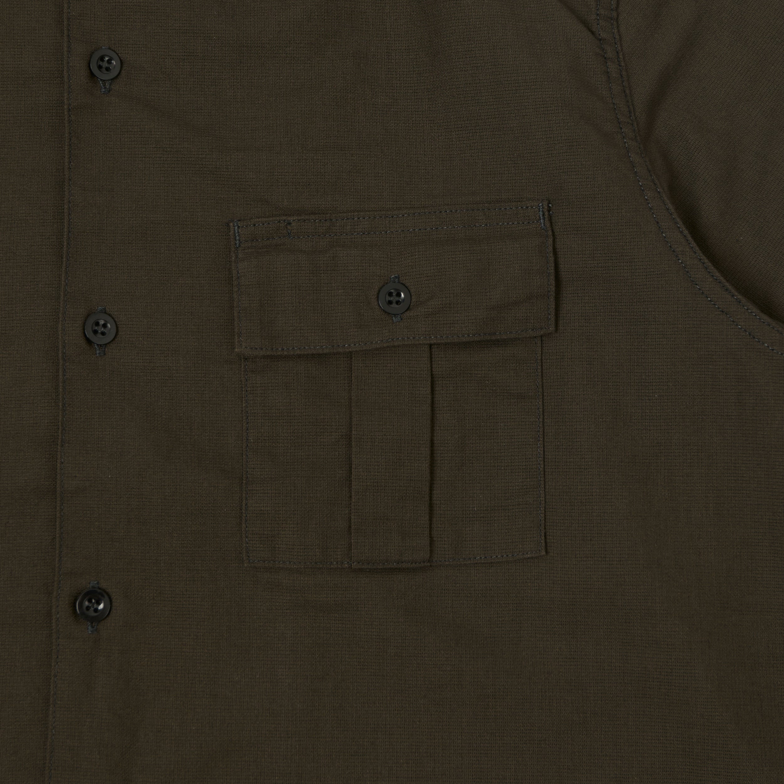 Freewheelers & Co Motor Psyclone 'Corky' Short Sleeve Shirt - Waste Oil Black