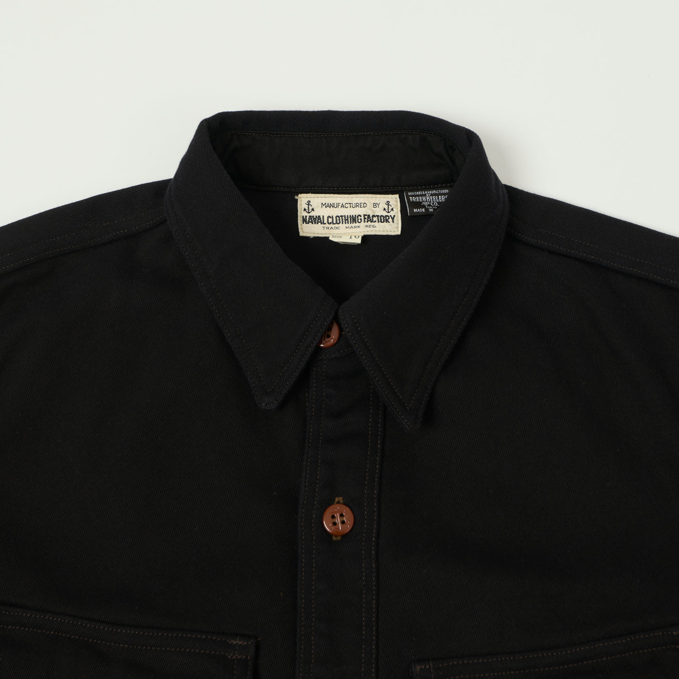 Freewheelers & Co U.S Navy Utility CPO Shirt - Dark Navy