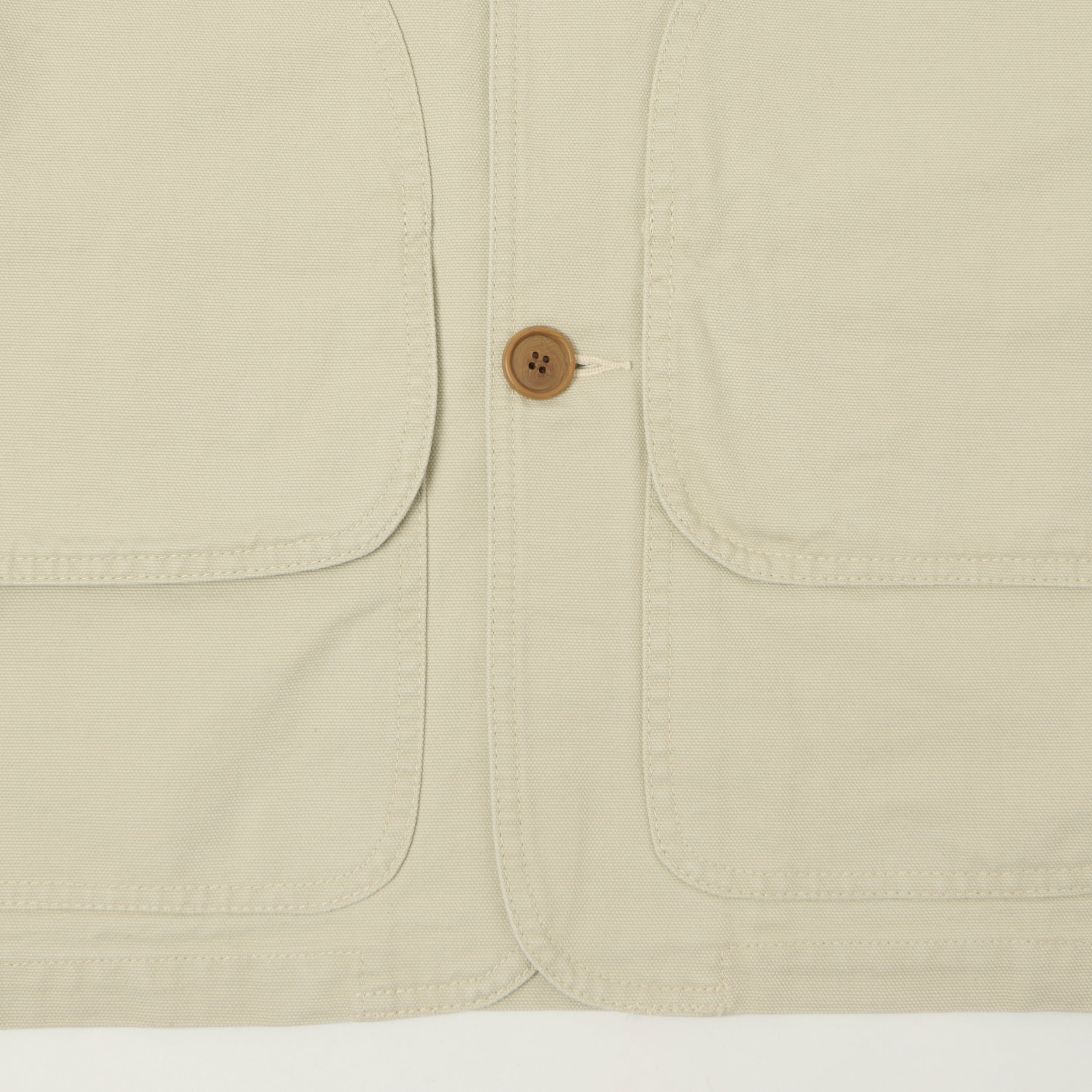 Fujito Duck Canvas Hunting Jacket - Light Beige