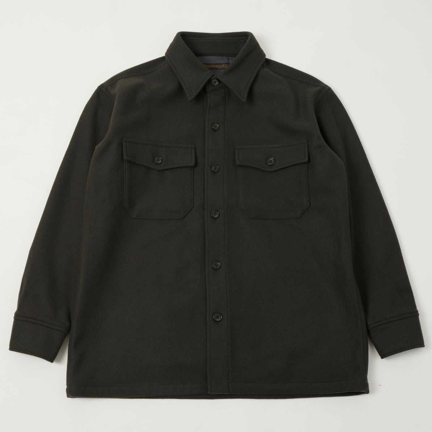 FULLCOUNT 4088S Heavy Wool CPO Shirt - Black