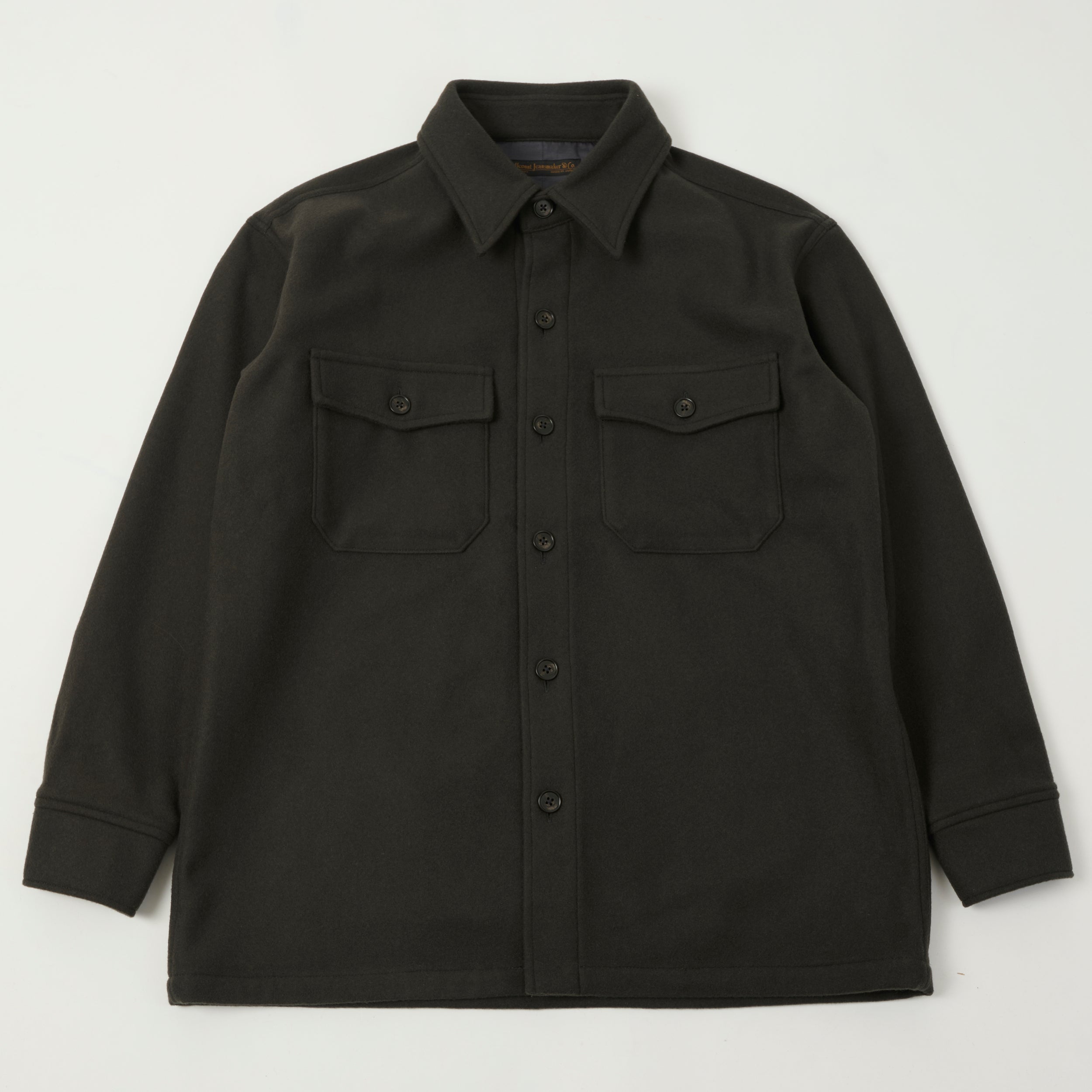FULLCOUNT 4088S Heavy Wool CPO Shirt - Black