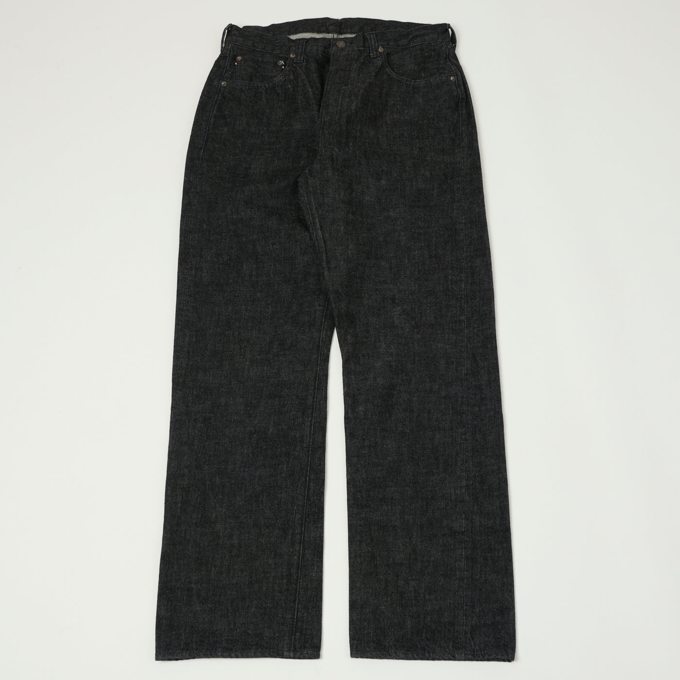 FULLCOUNT 0105 13.7oz Wide Straight Jean - Black One Wash