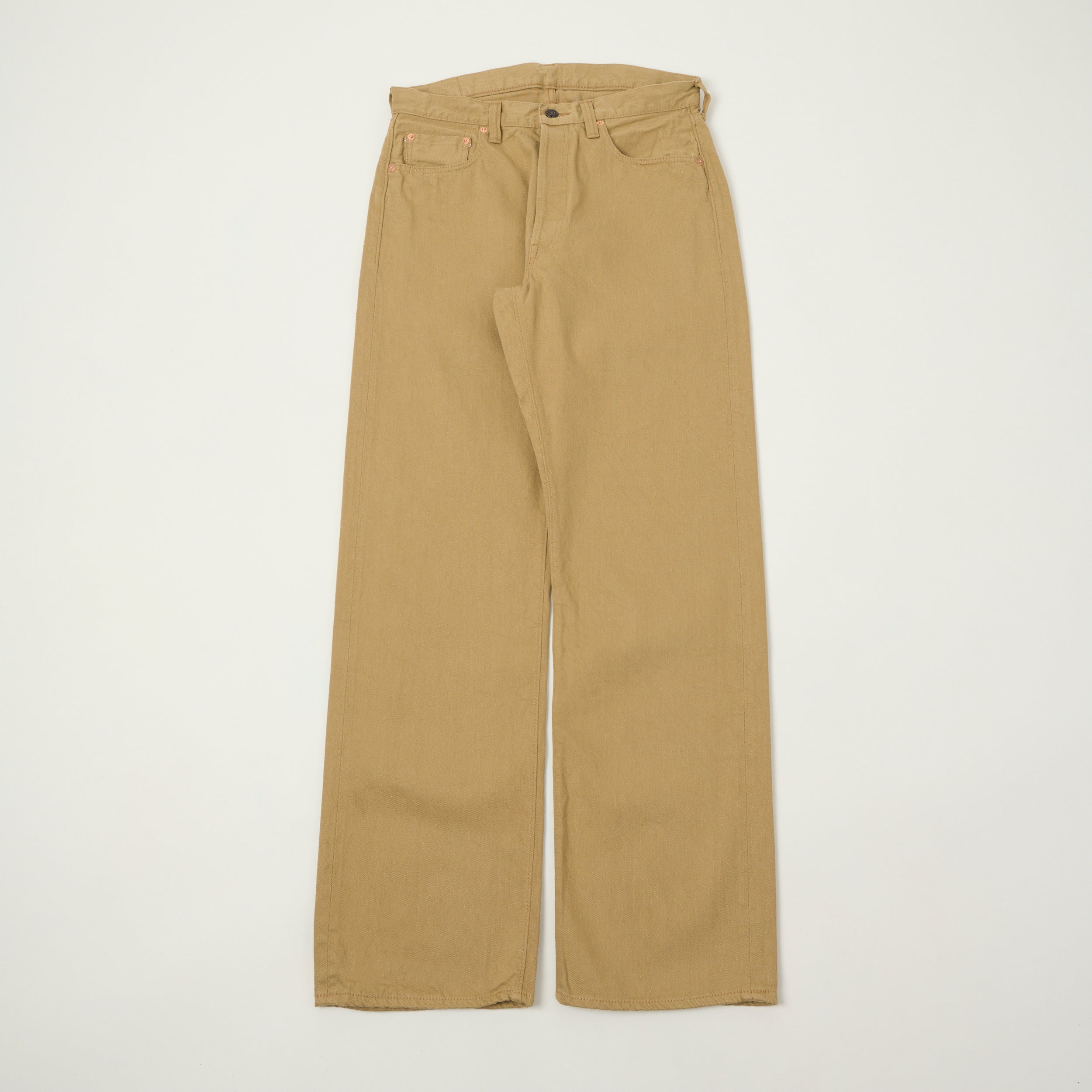 FULLCOUNT 0105 12oz Wide Straight Jean - Beige