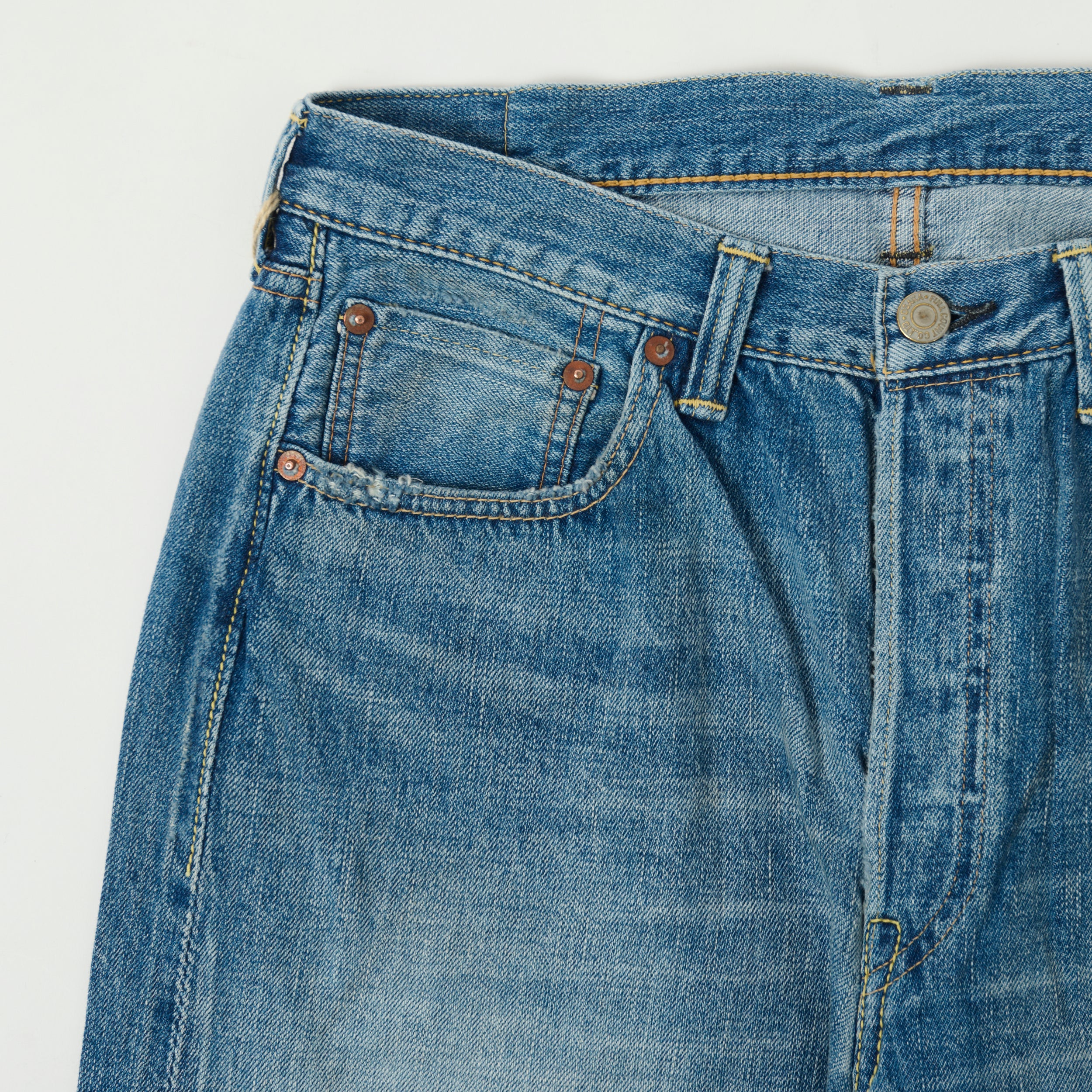 FULLCOUNT 1101SS 'Super Smooth' 11.5oz Loose Straight Jean - 'Dartford' Wash